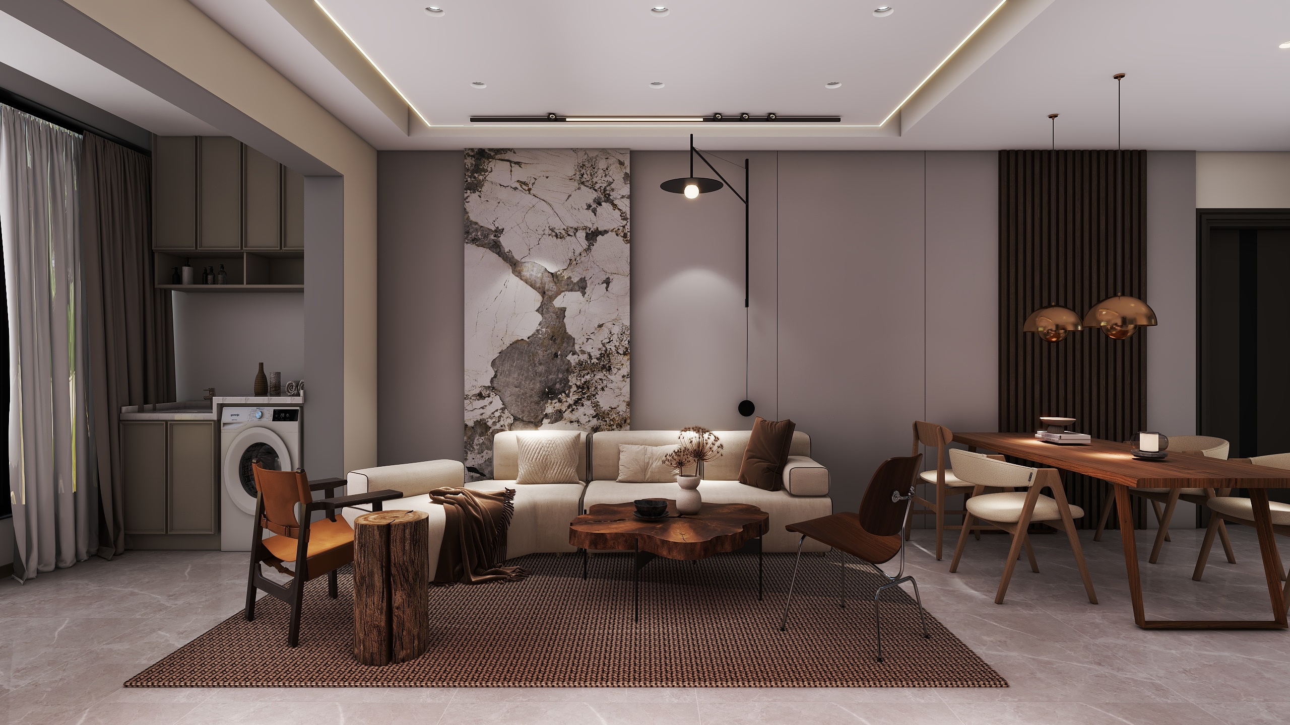 Andreanb-66㎡2室现代轻奢-装修设计方案