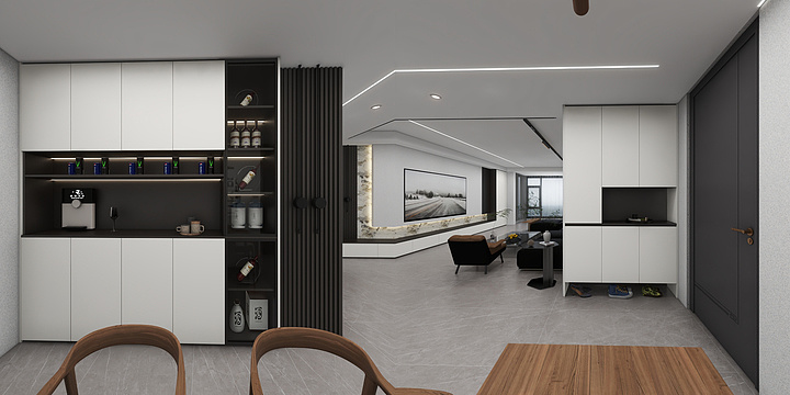 金牌厨柜衣柜全屋定制-兴安华城63-1-401-装修设计方案