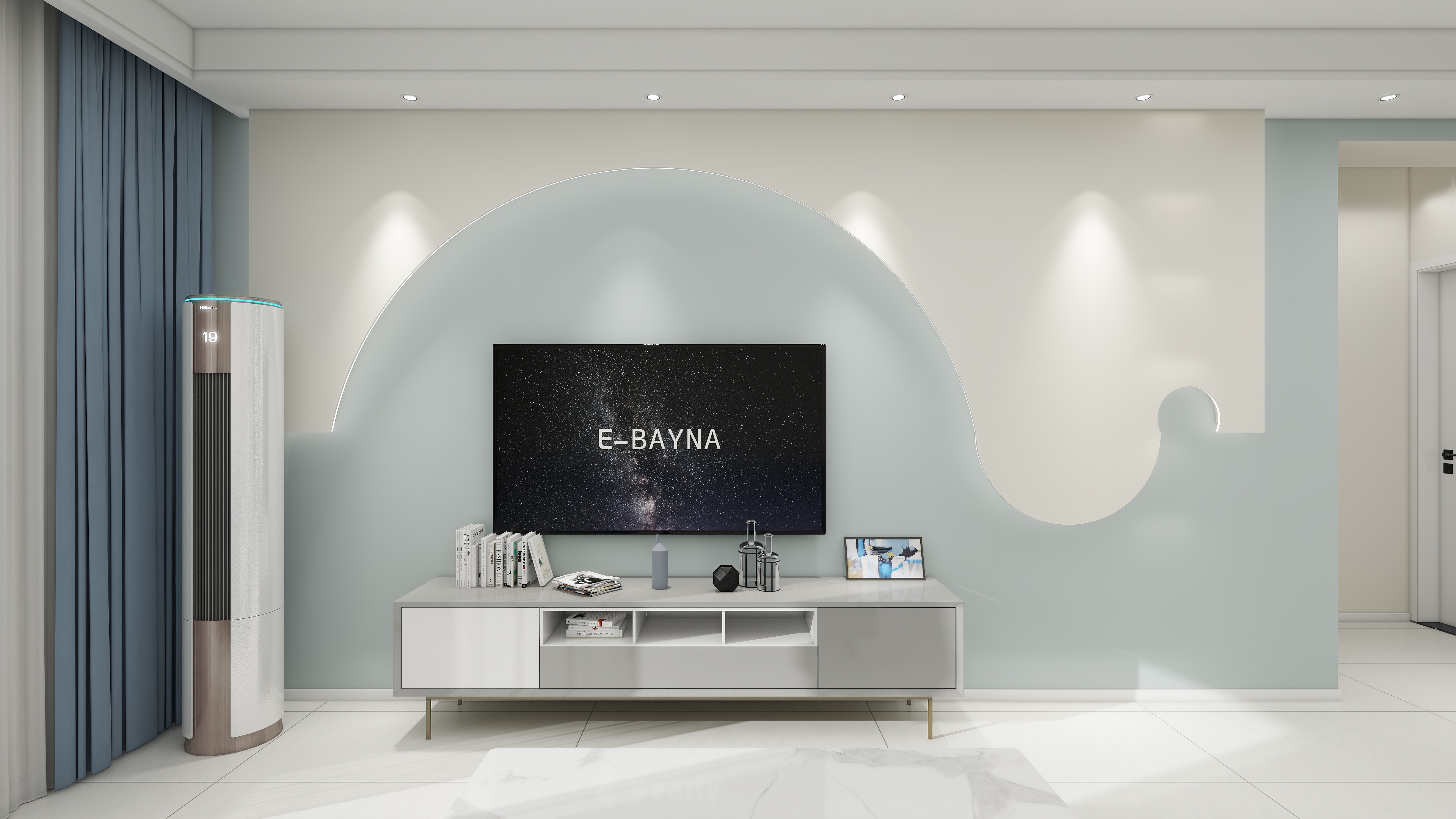 设计师姜晓宇-西青区金龙花园99平两室-装修设计方案