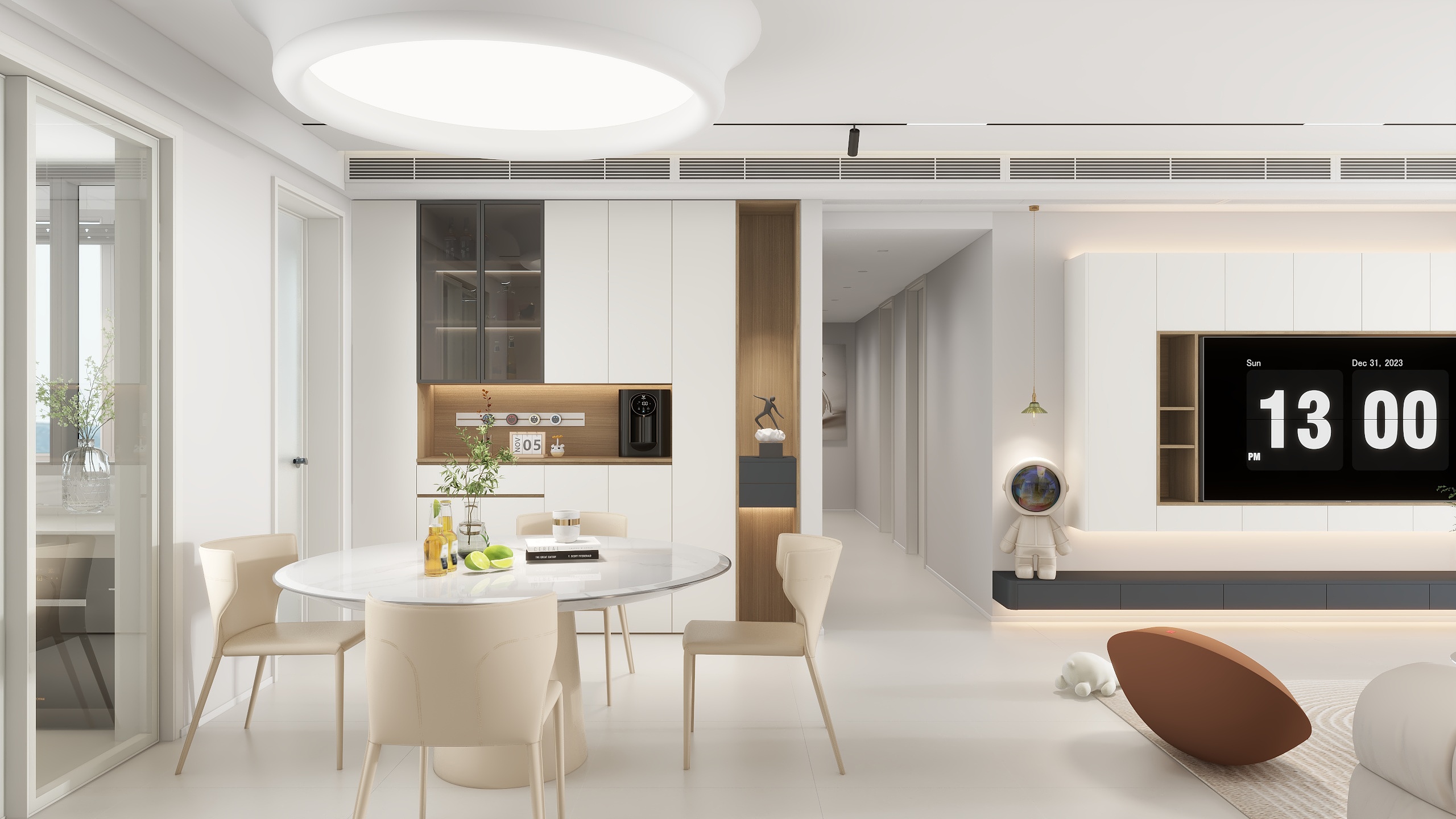 -叶文-金沙县水映书香花园洋房现代简约126㎡4室装修效果图