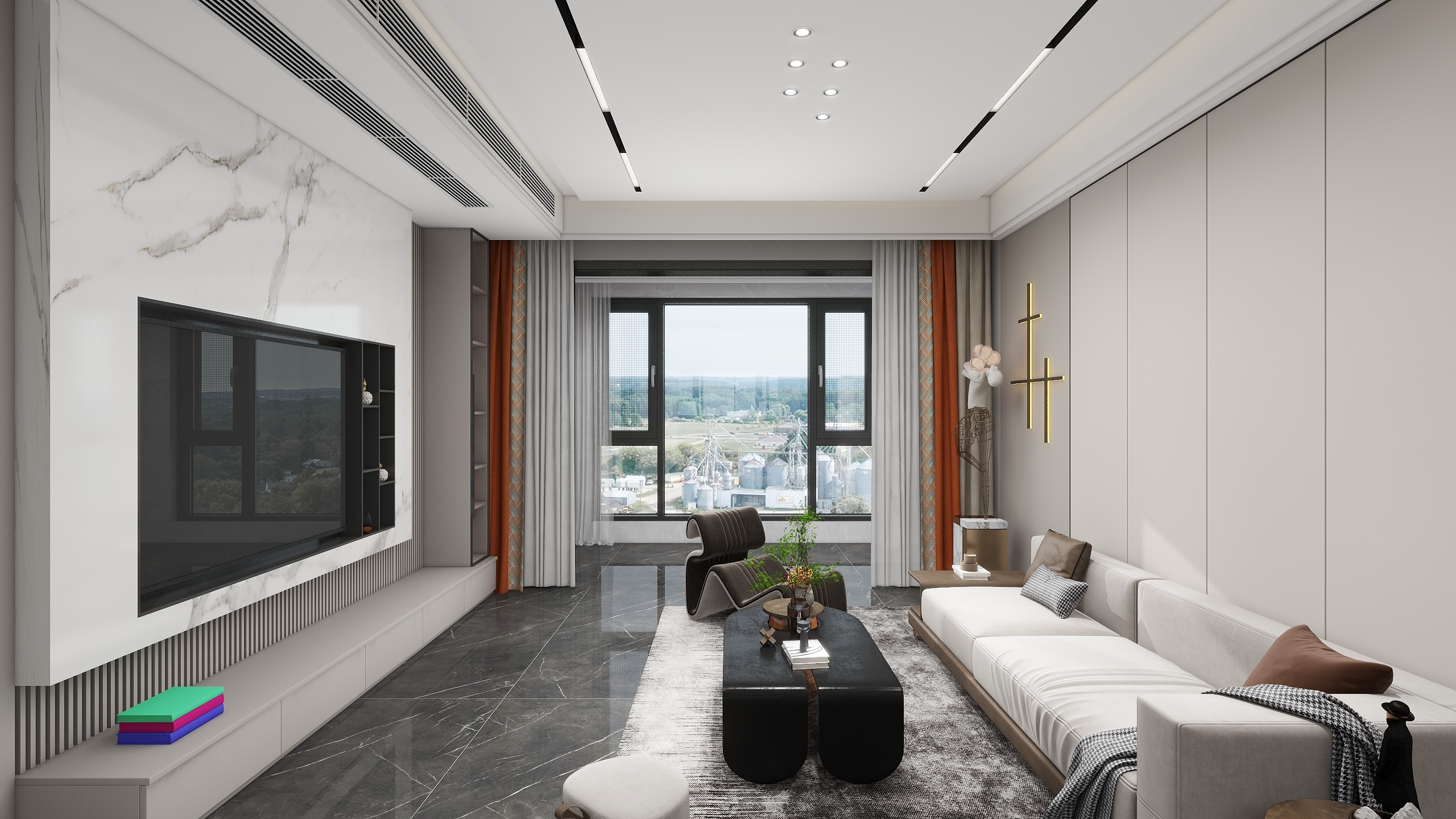 设计师刘元宏-奥特莱斯・壹号院116㎡2室-装修设计方案