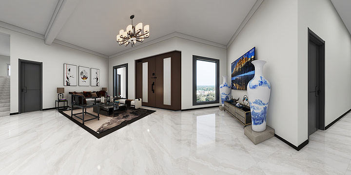 陳设-二层别墅—一间房-装修设计方案