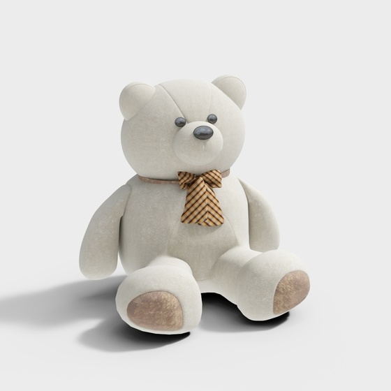 Bow bear toy