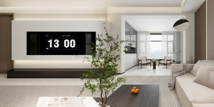 北樑居装饰-翎云府124陈总-奶油风-装修设计方案