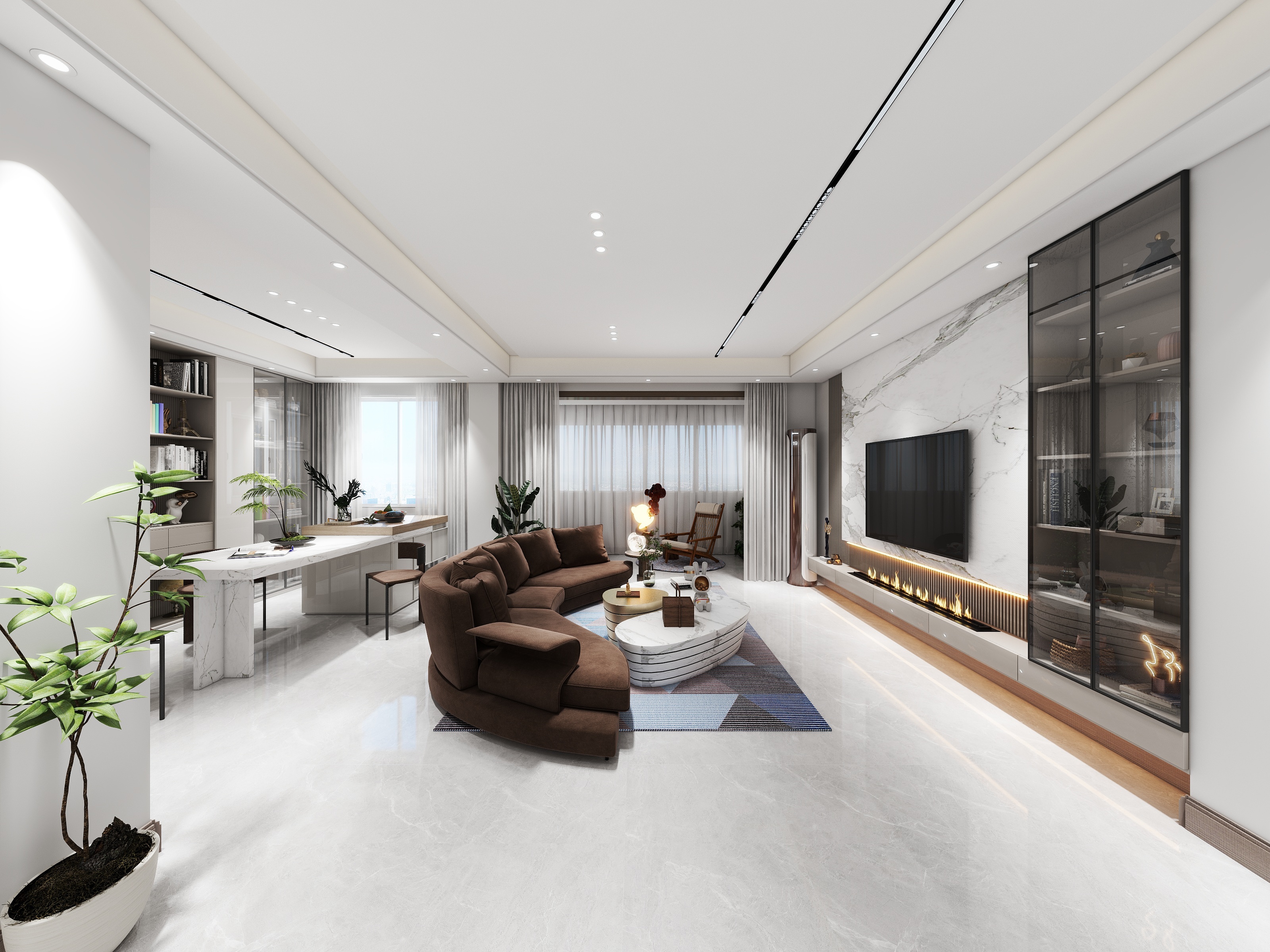 耿仁彪-跃层隔楼无主灯现代风格-装修设计方案