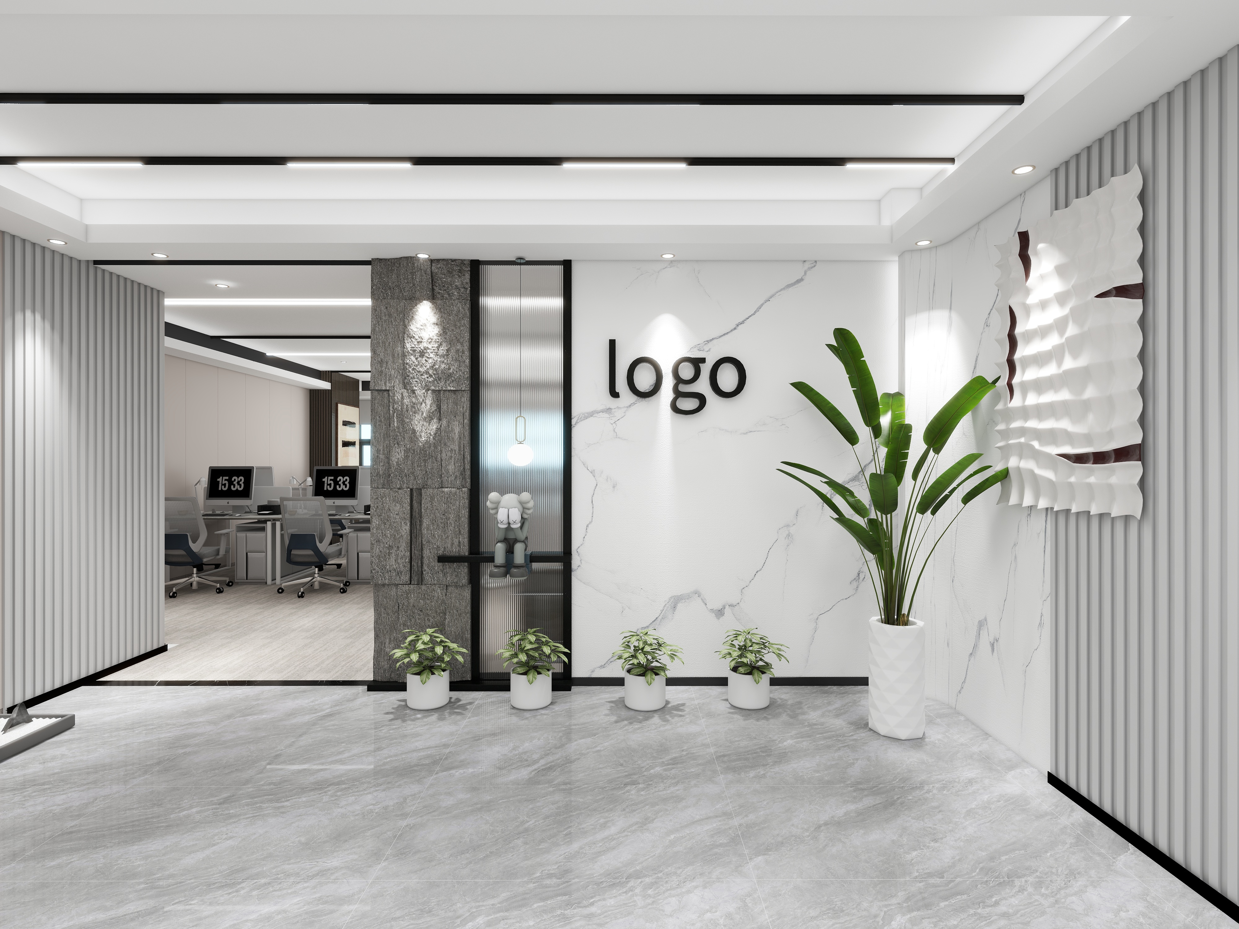 山野村夫老牛-现代风格办公室-装修设计方案