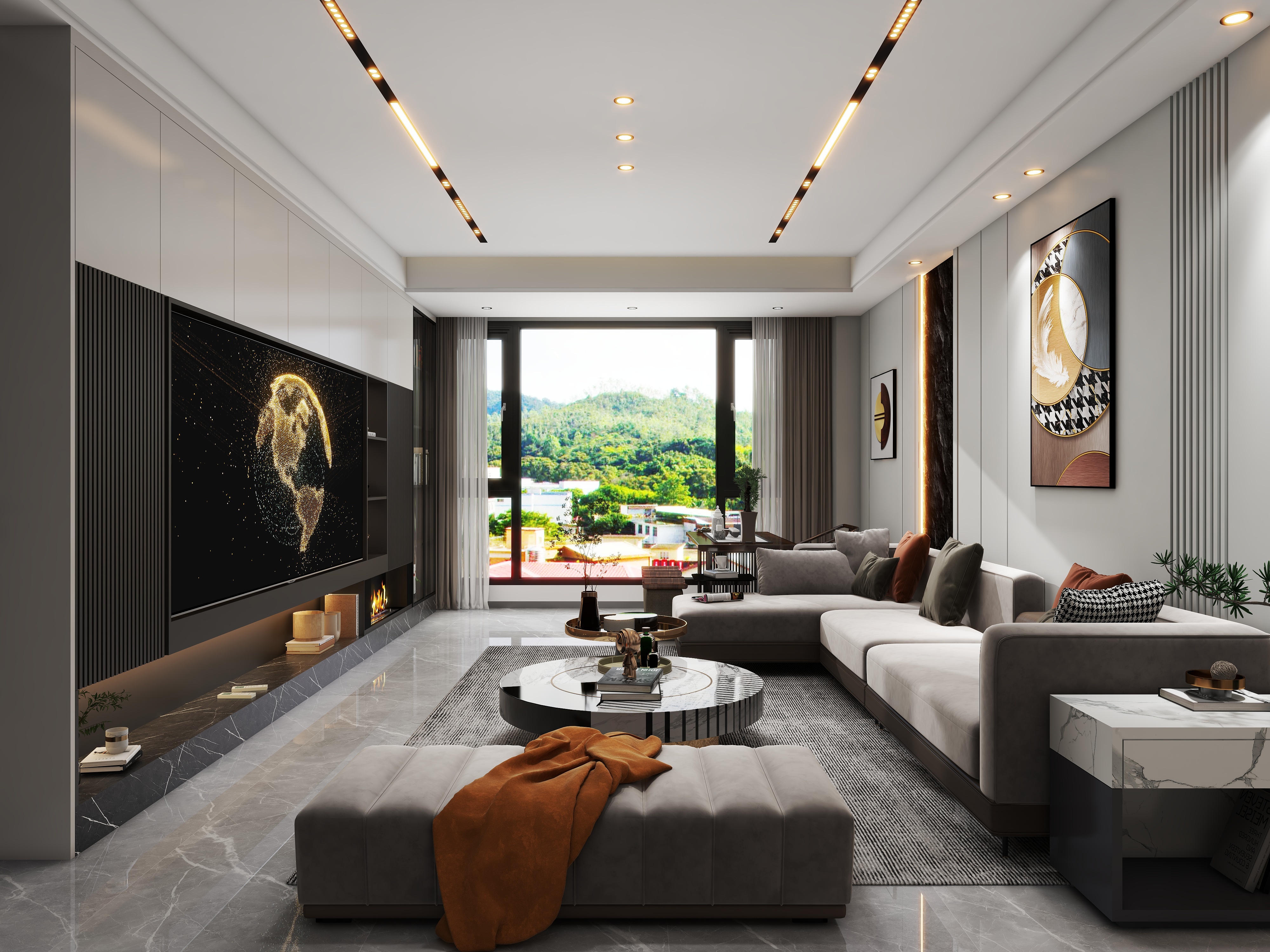 韦春勇-141平方现代轻奢-装修设计方案