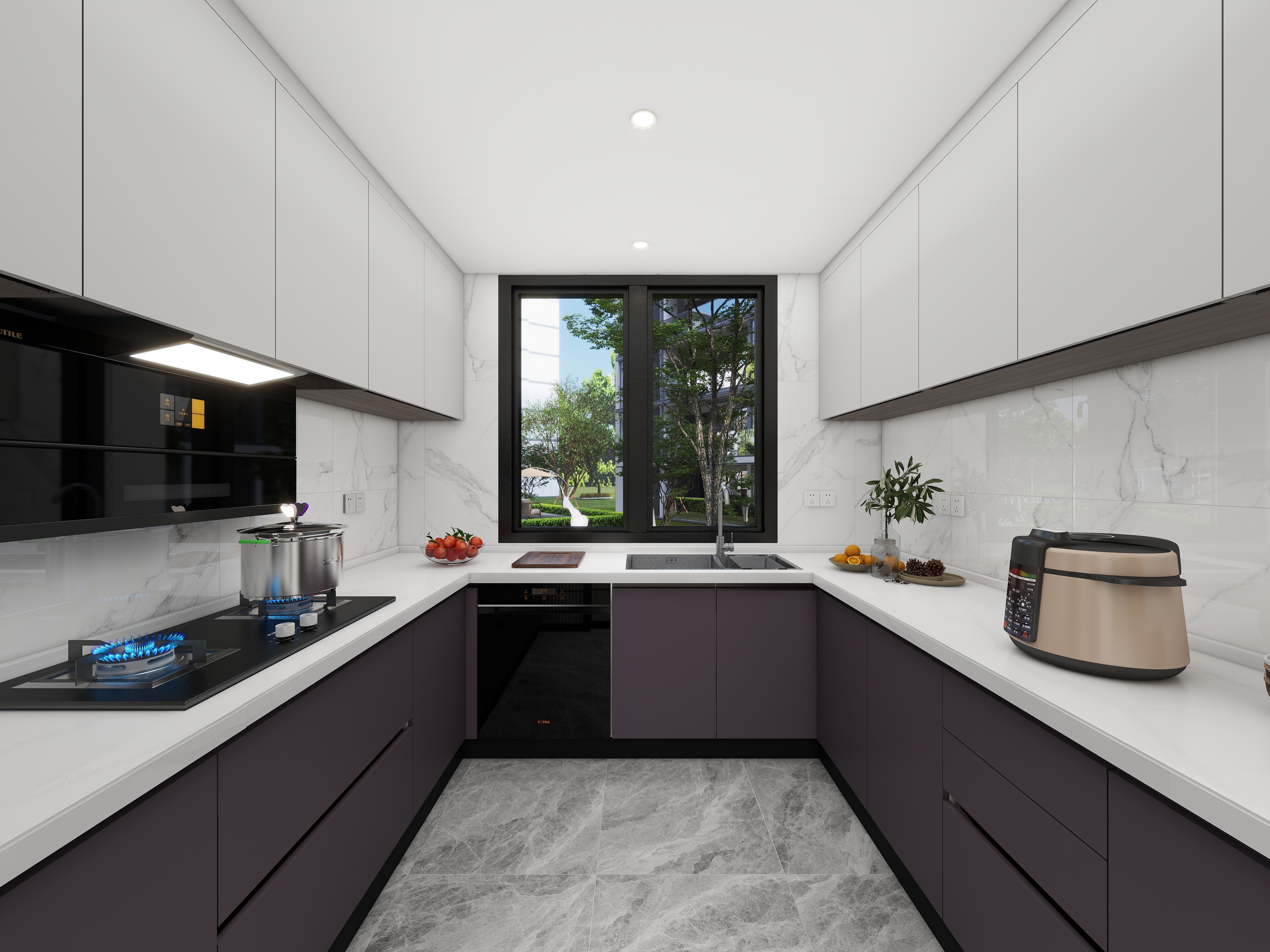 俞成超-湖心湾厨房中间套（光大）-副本-副本-装修设计方案