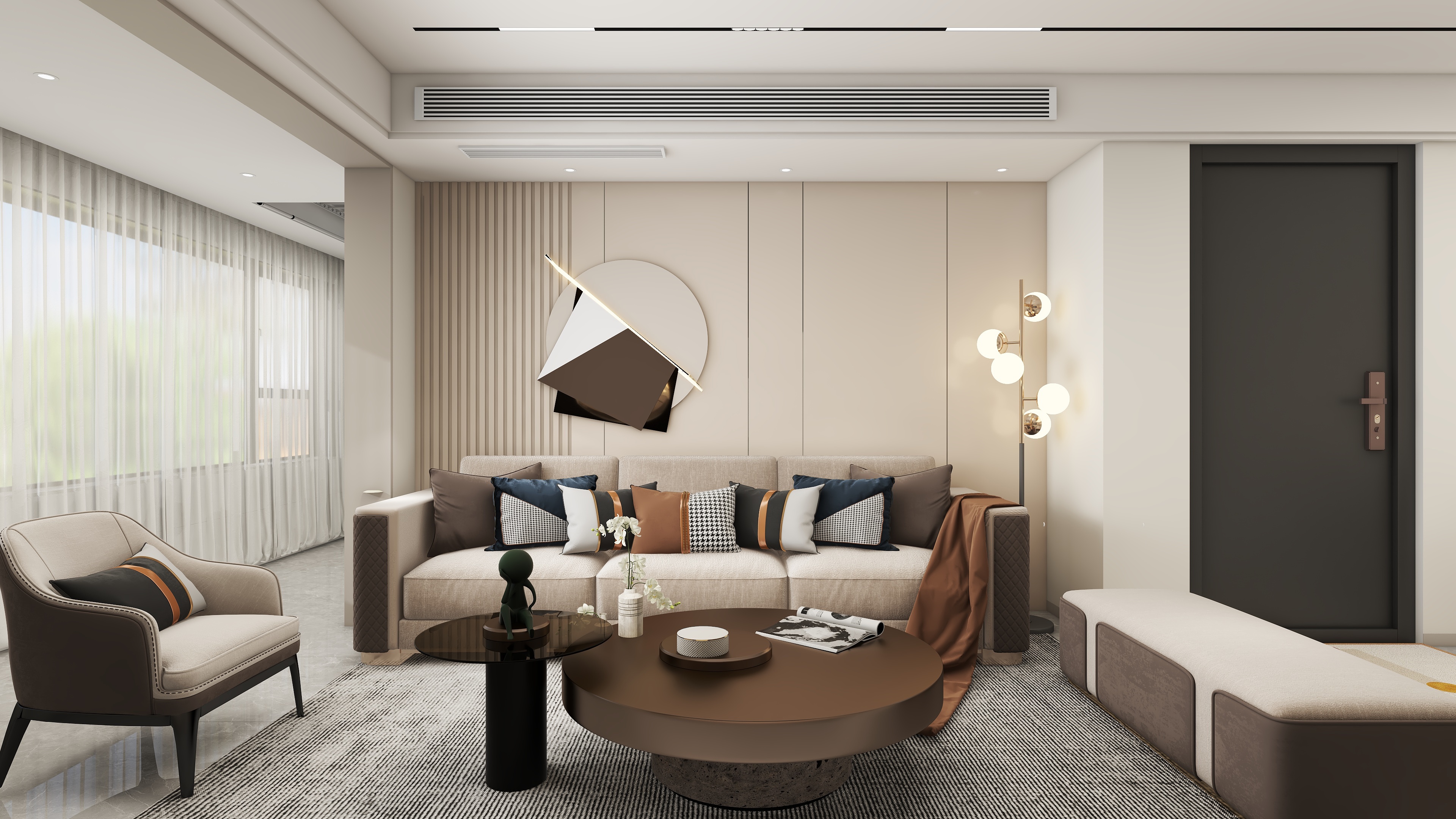 徐景棋-时代锦宸悦府现代简约104㎡3室装修效果图