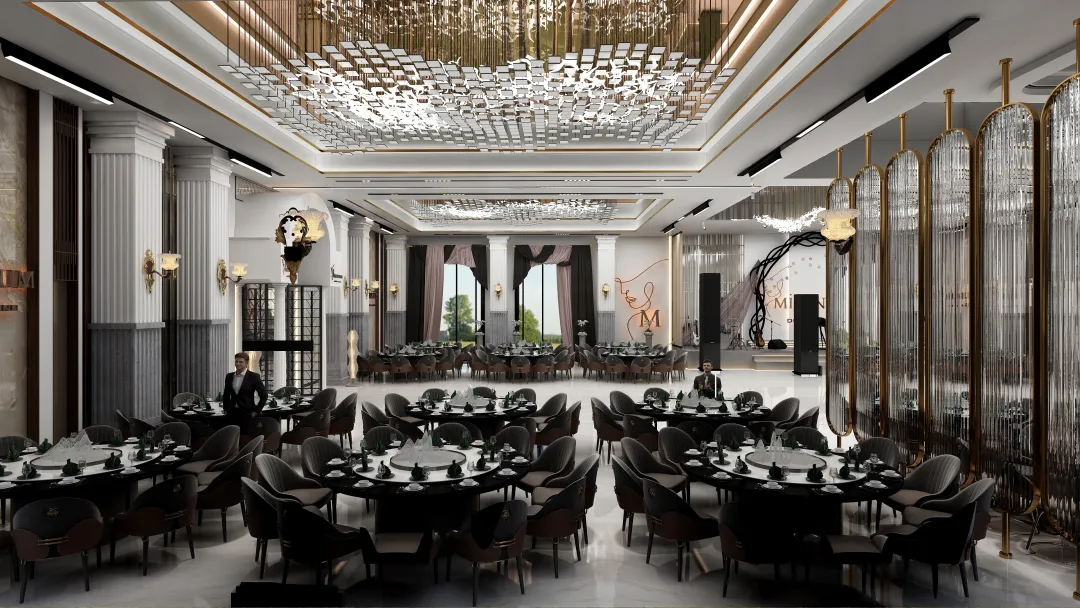 Rojoo的装修设计方案:Wedding Hall Design