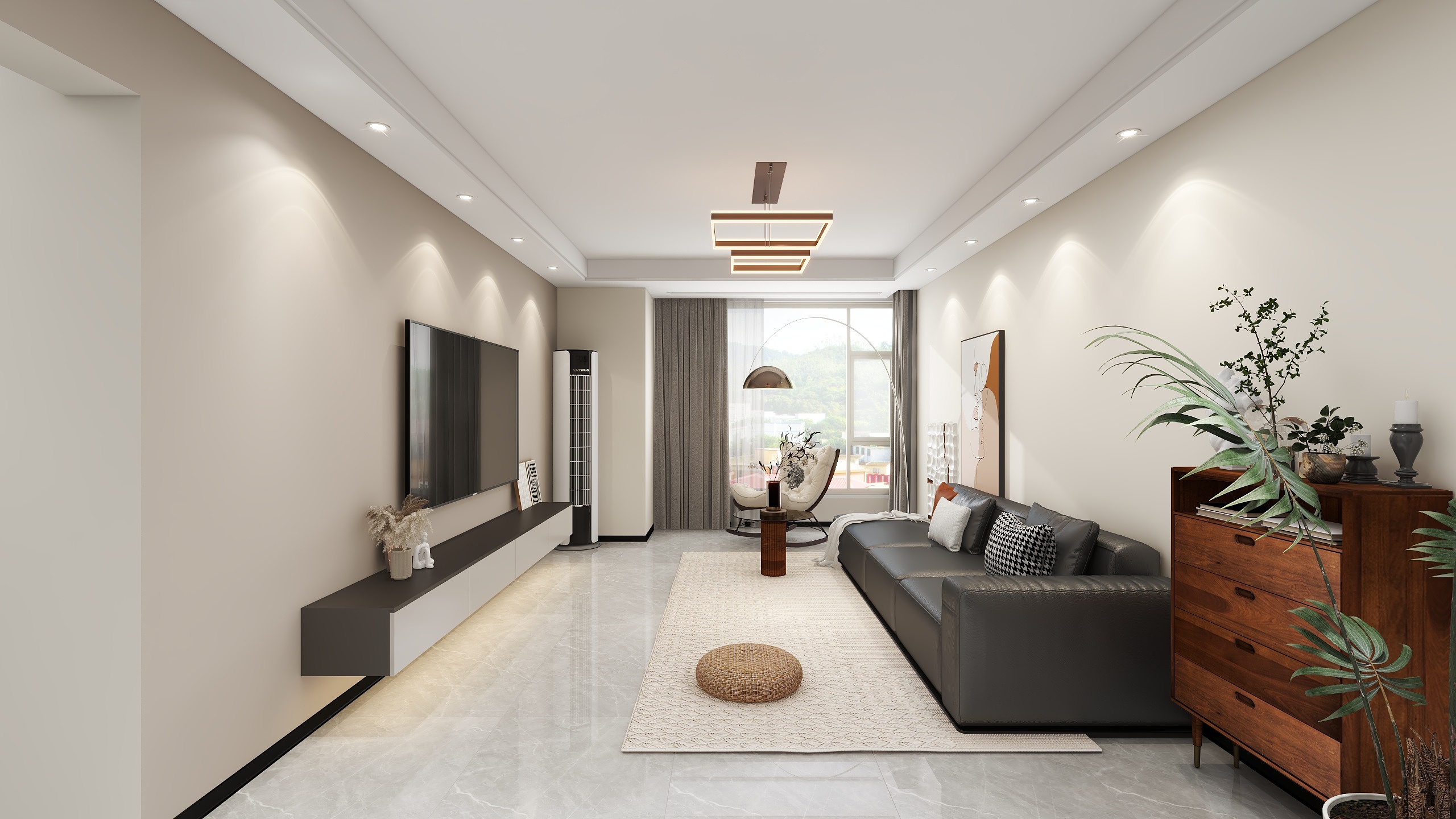 金风-张立戈现代风格效果图-装修设计方案