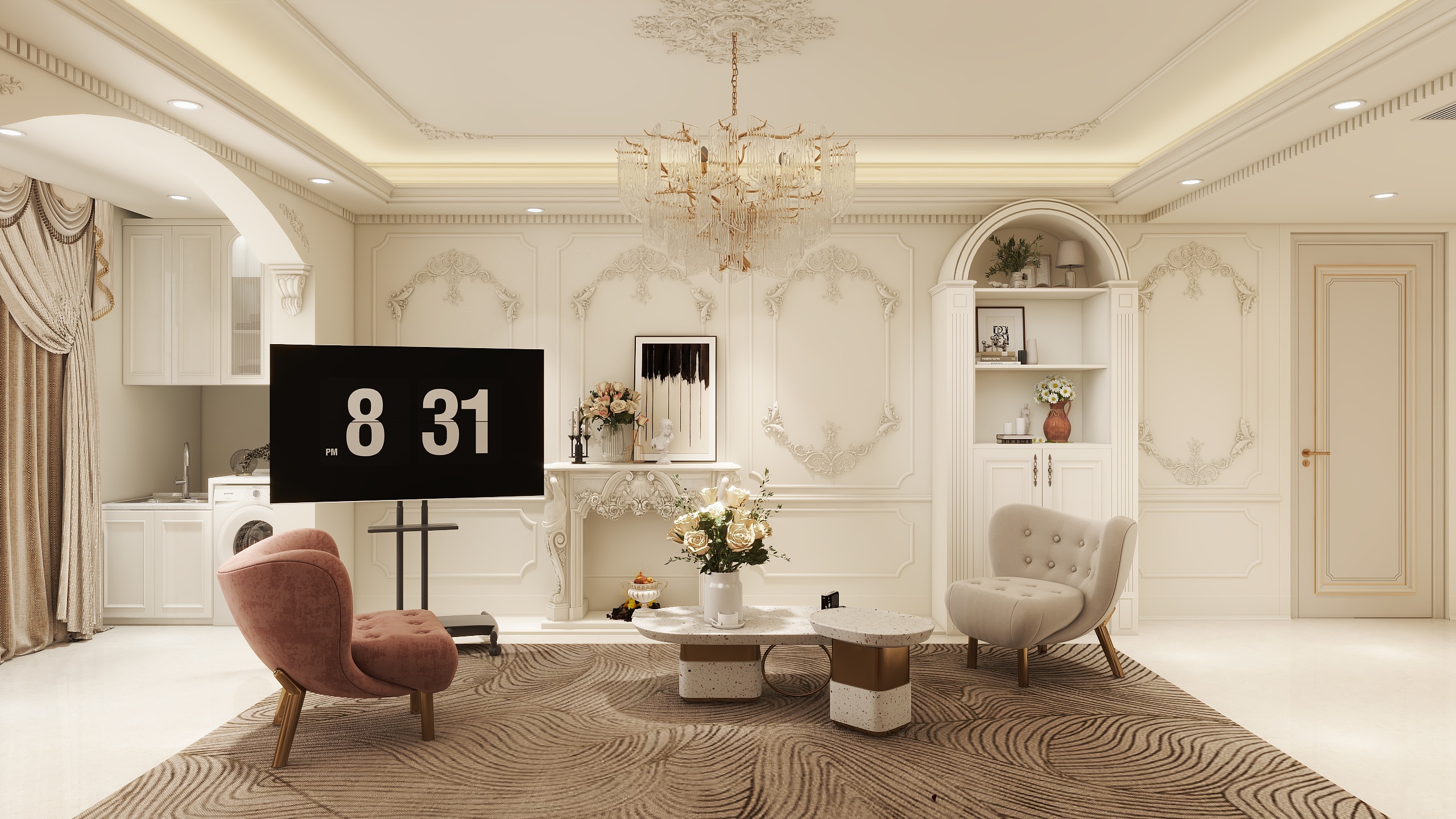 CN千禧宝宝-荣鑫公园城129㎡-装修设计方案