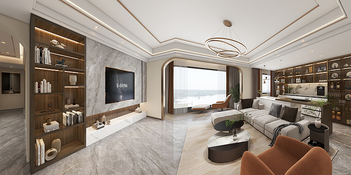 鹏匠装饰设计-荣盛华府2栋2单元1104-装修设计方案