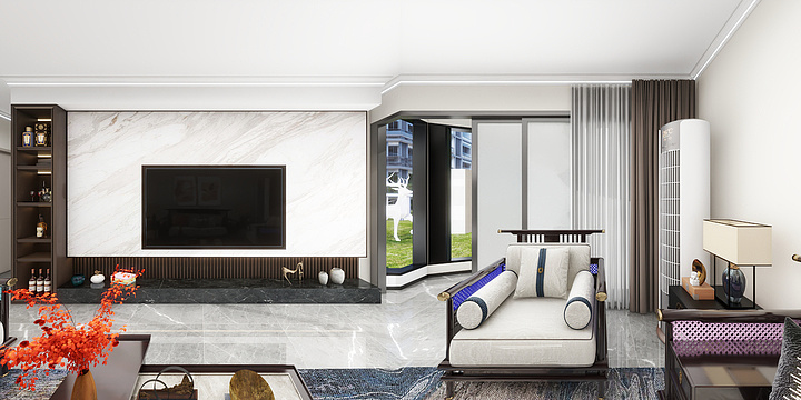 H~...-定LJY-3-12-52布局+全屋全景+施工图带柜子尺寸-副本-装修设计方案