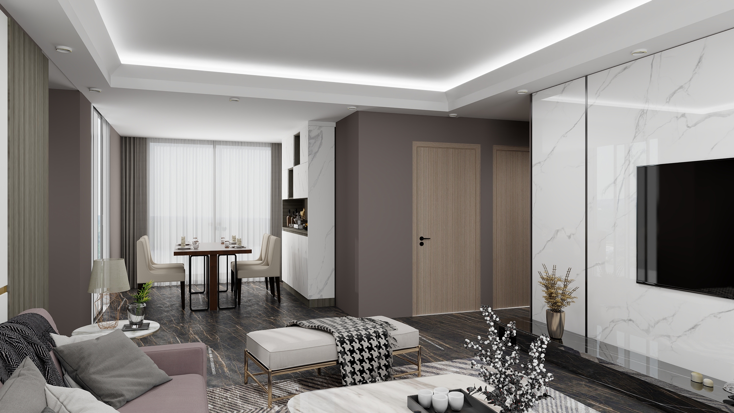 江西大学专业设计师戈文俊-现代房-装修设计方案