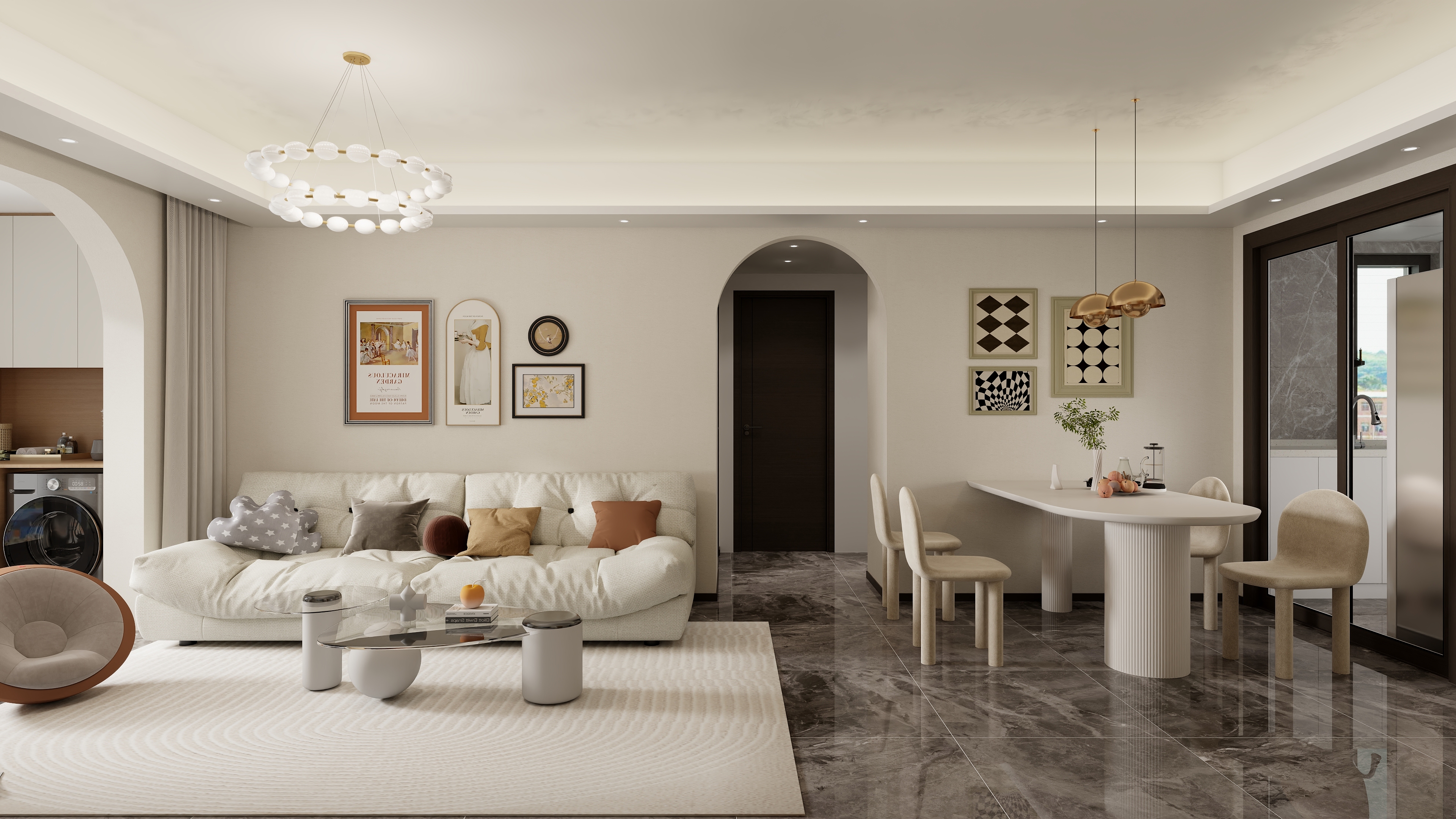 美歌设计-VANKE翰林 ┃ 1幢-2-204  Ms.Wang-装修设计方案