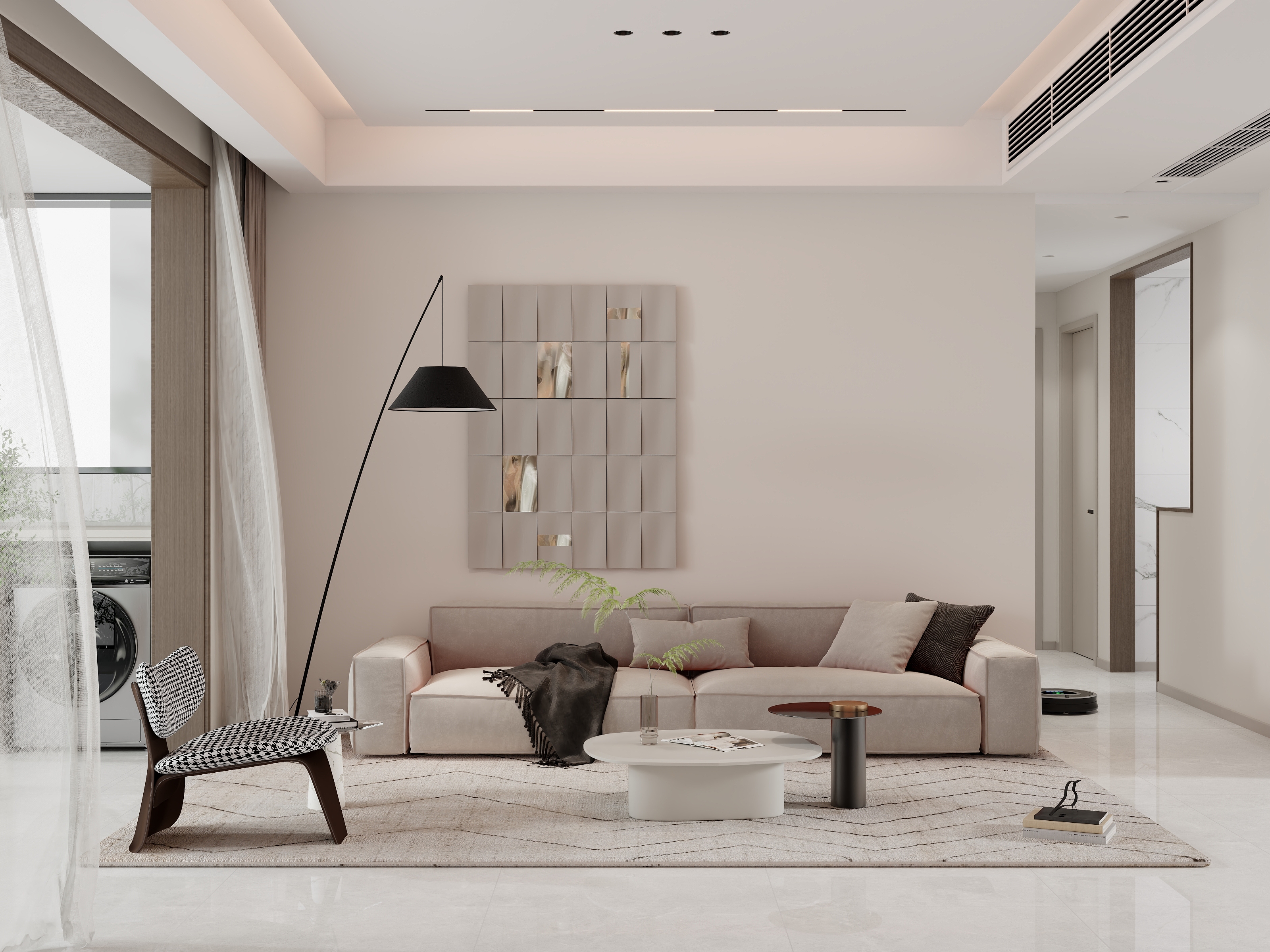 记得咬嘴唇-现代三室  简约之家装修效果图