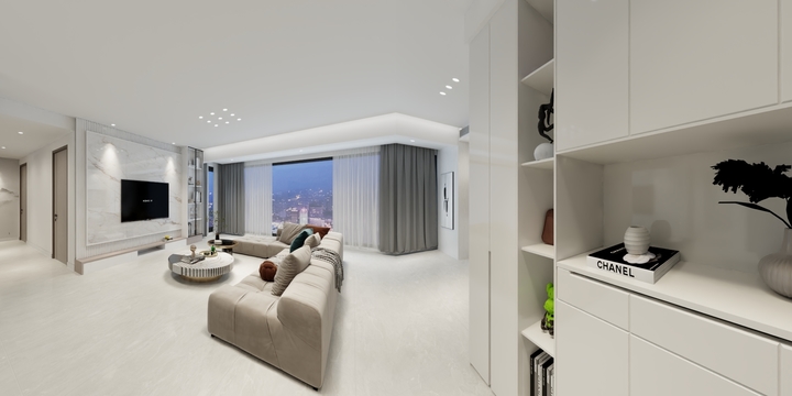 绵阳若信装饰设计-华润置地静安府-方案1-装修设计方案