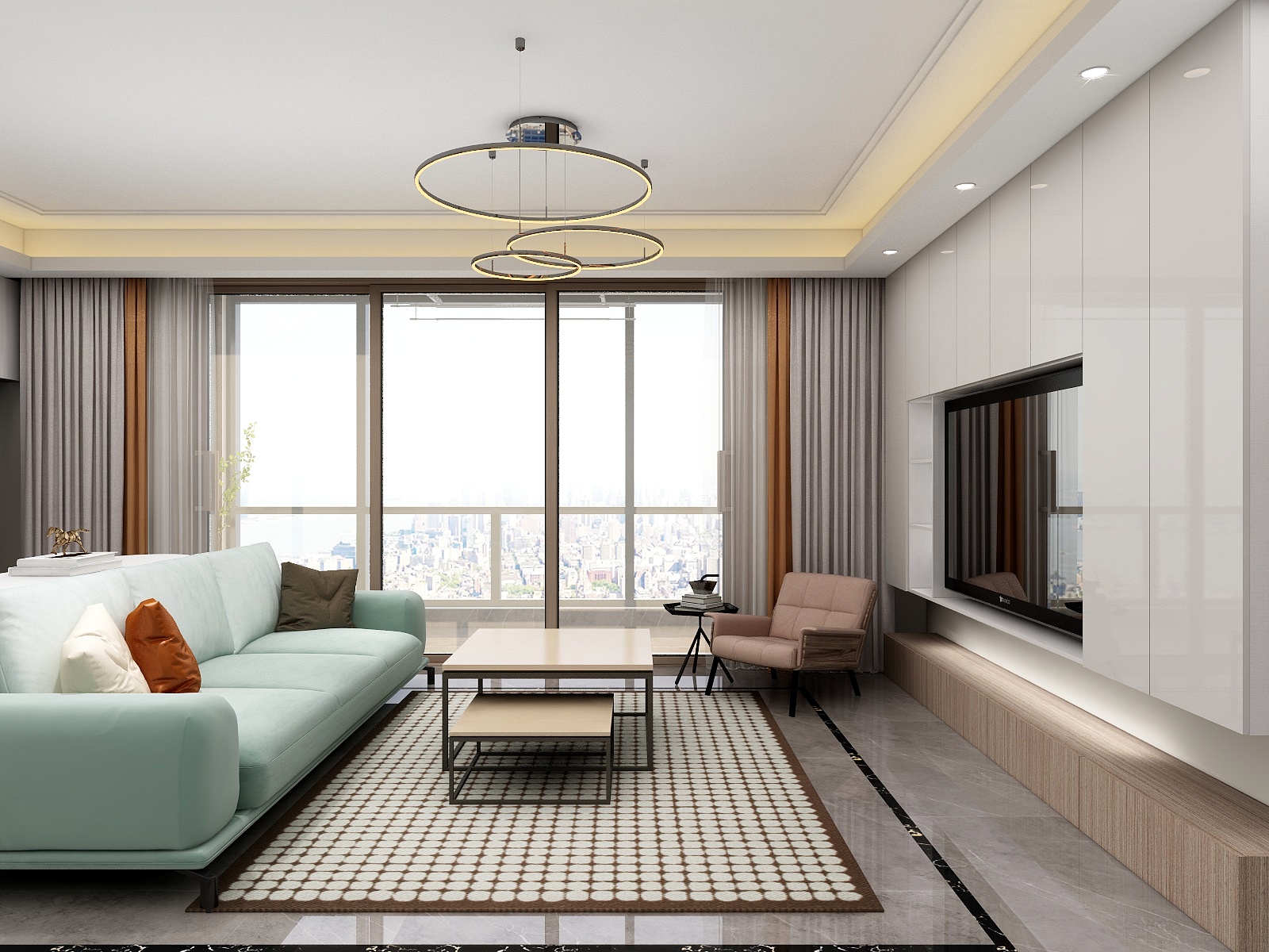 湛智华-现代轻奢104平3房-装修设计方案