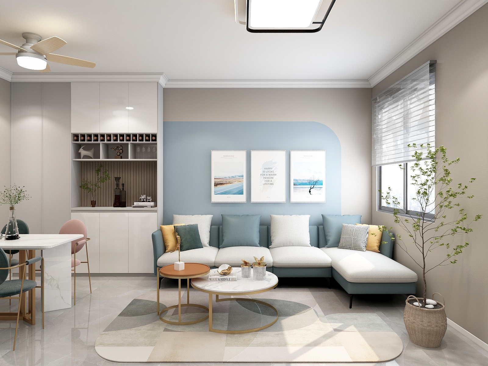 湛智华-现代简约64平2房-装修设计方案