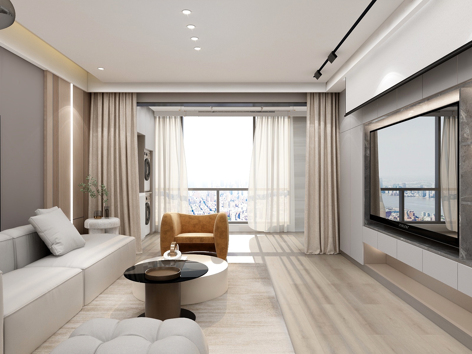 湛智华-现代简约133平3房-黄石公园-装修设计方案