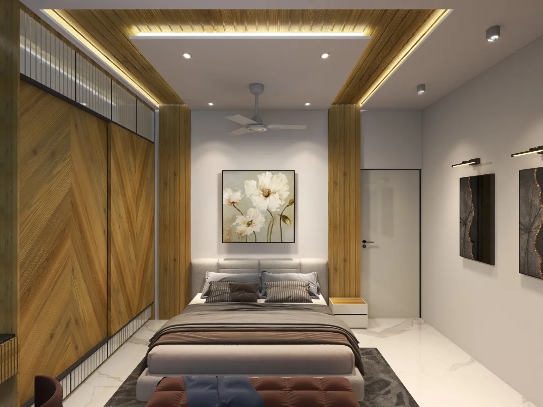 Himanshu的装修设计方案:Living Room and Bedroom