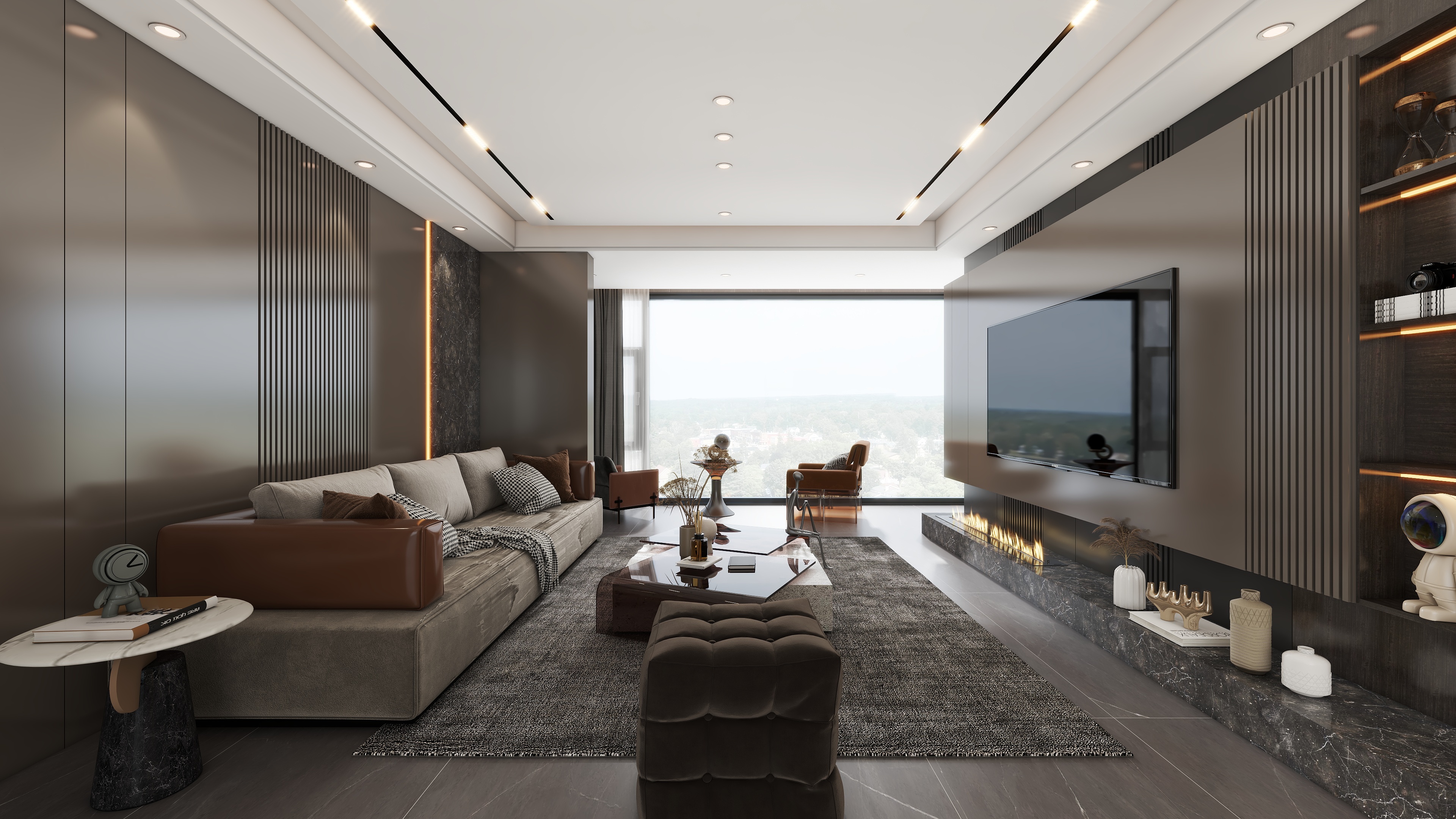 BEIYAN-DESIGN-【意式轻奢】璟宸150平四居室装修效果图