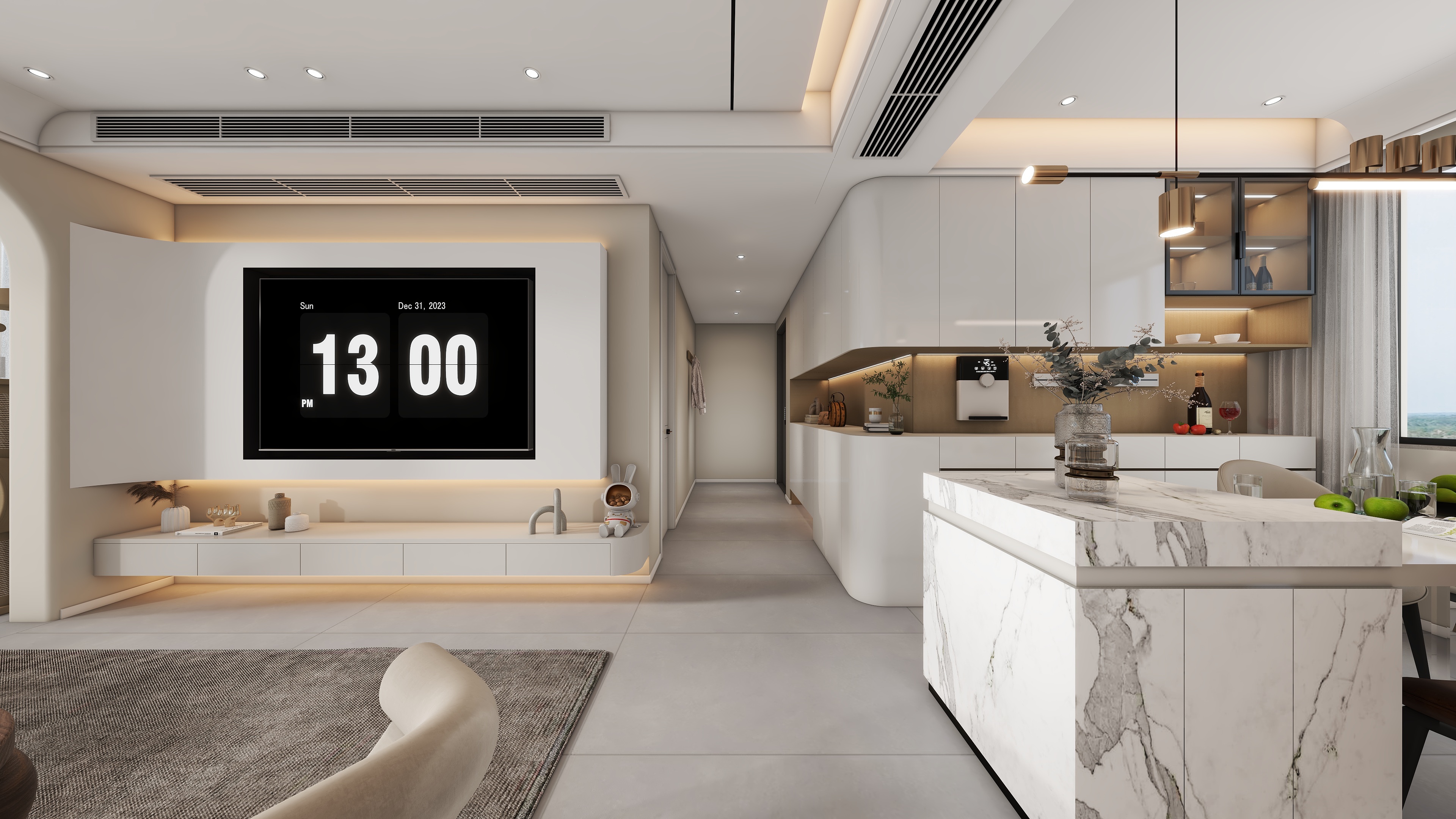 严宗宝-信达碧桂园130平设计装修效果图