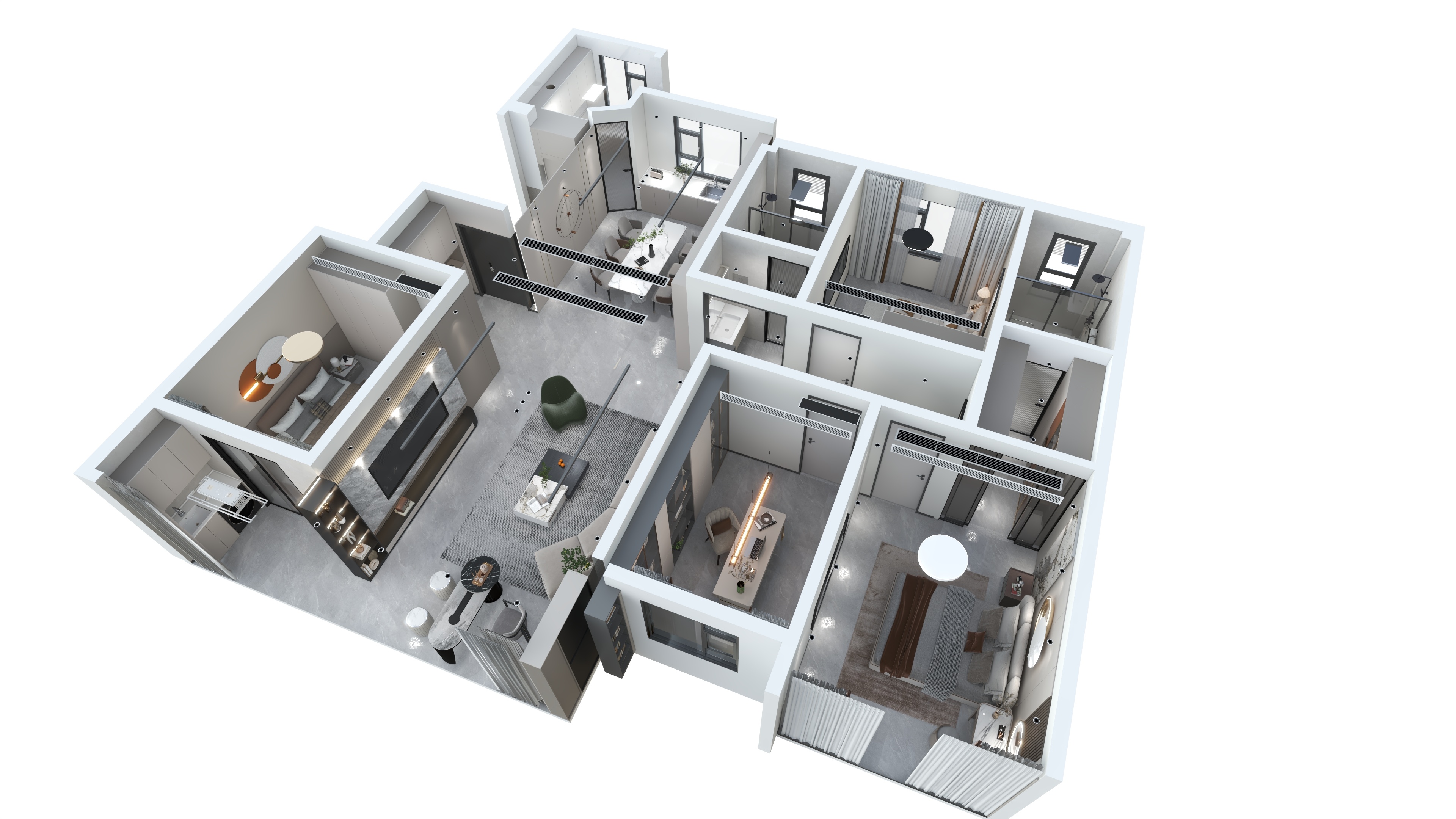 做设计的大海-金顿云第F户型-装修设计方案