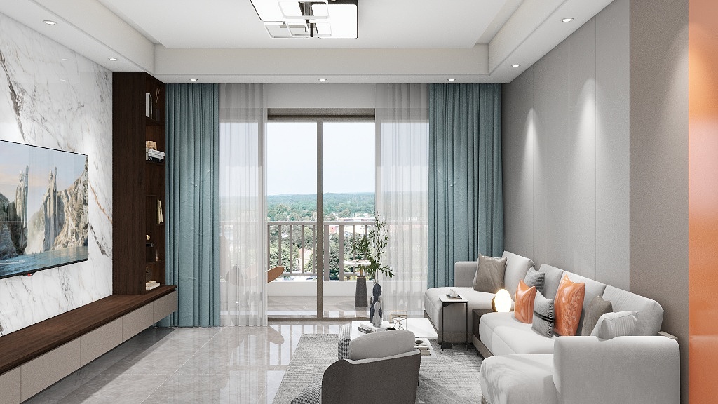 延鸿装饰公司-汇江名苑1-A3-129.64方（轻奢混搭-地板深色）-装修设计方案