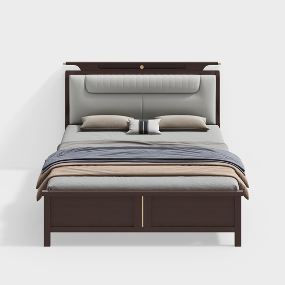 New Chinese Solid wood bed SM1203#