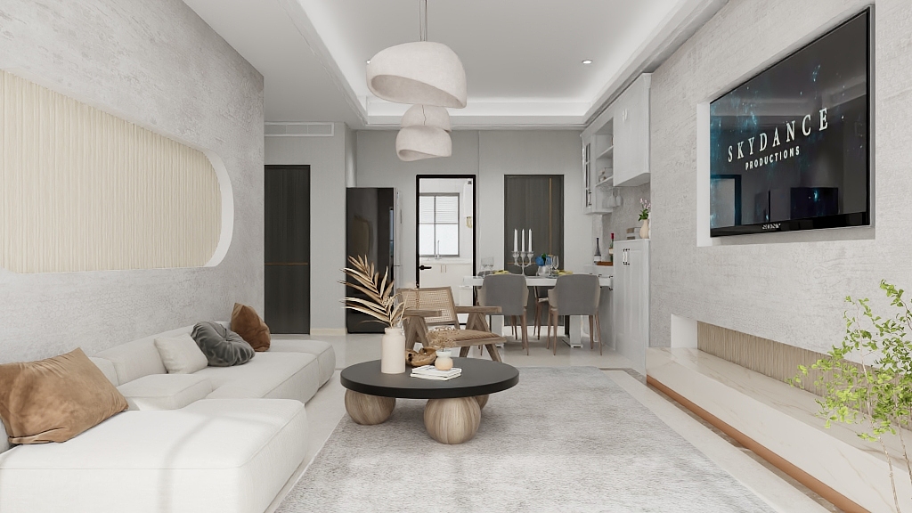 陈金红jSSY-保利东湾86㎡2室装修效果图