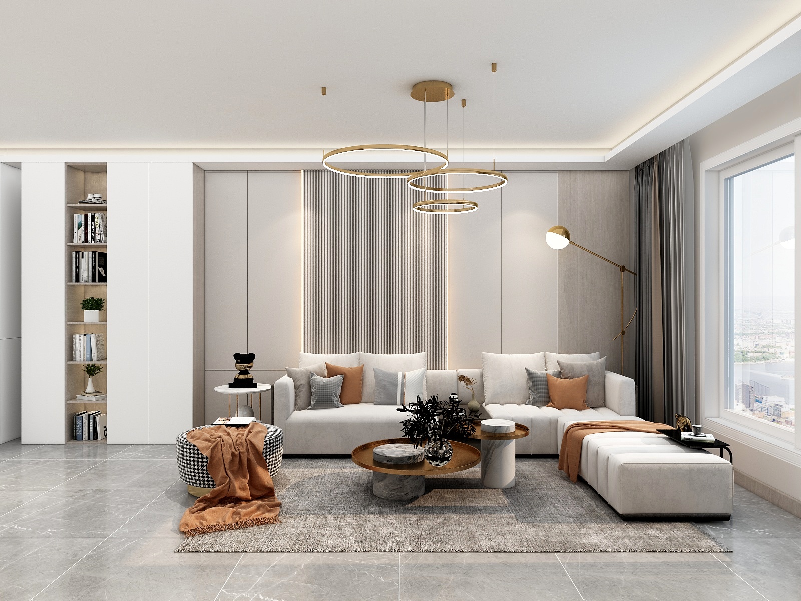 100元设计方案-现代轻奢风格两居室设计装修效果图