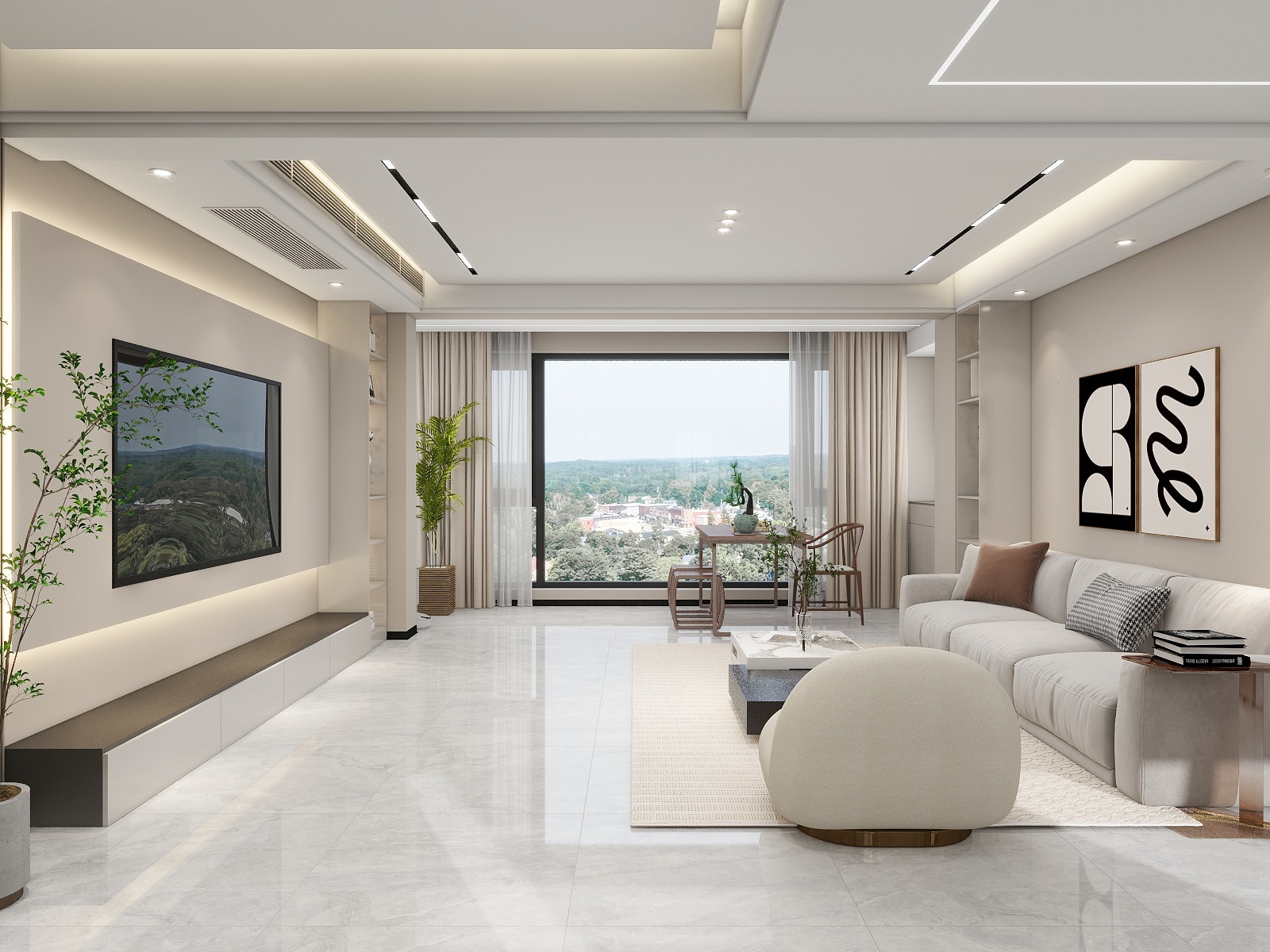 湛智华-现代简约118平3房-装修设计方案