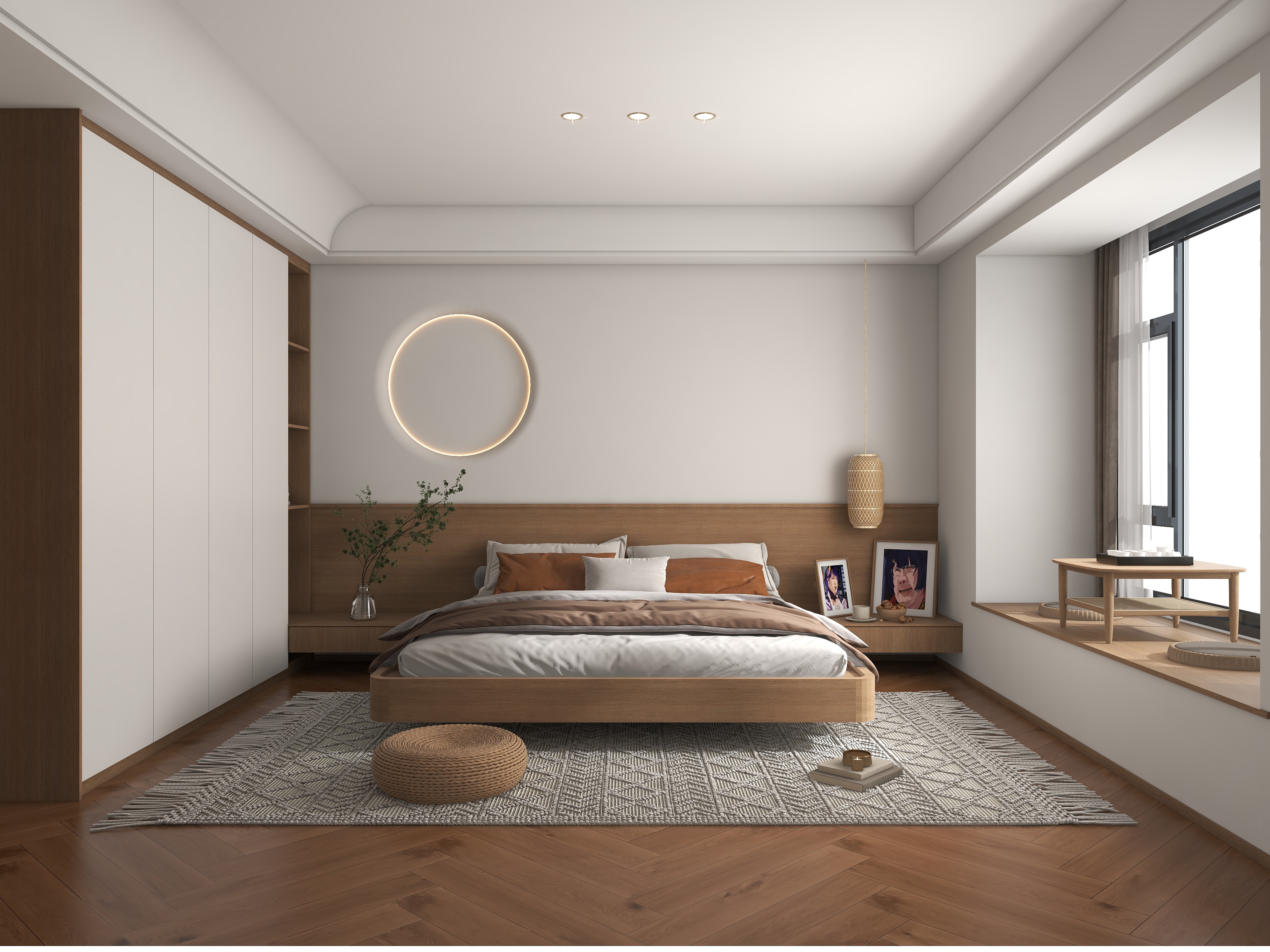 飞一般的NeRQ-飘窗卧室-装修设计方案