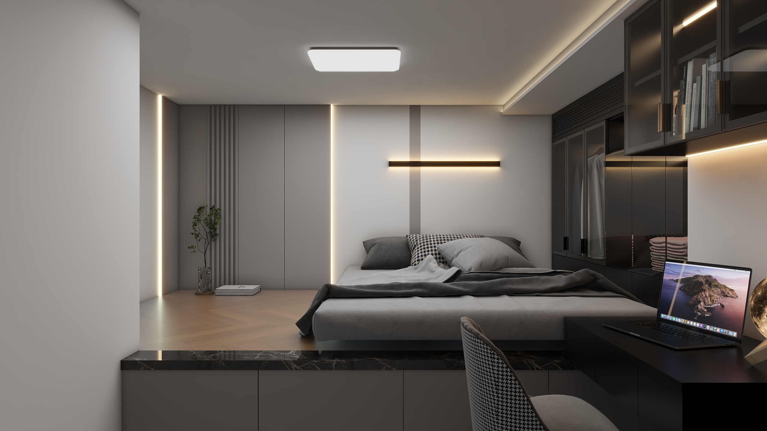 DeQiw-54㎡2室装修效果图