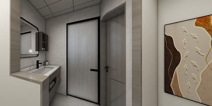 济宁品创设计-江东华府105-新中式-装修设计方案