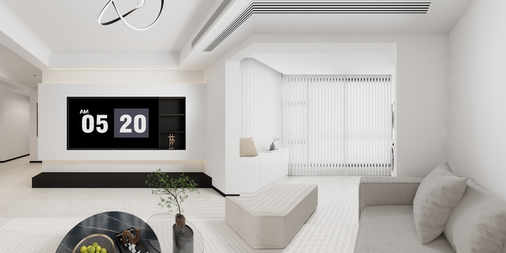 华桐-星河-80㎡1室-装修设计方案