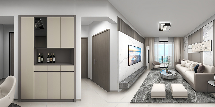 全案设计师-啊茂-城市花园10栋1705房蔡老板方案D-副本-装修设计方案