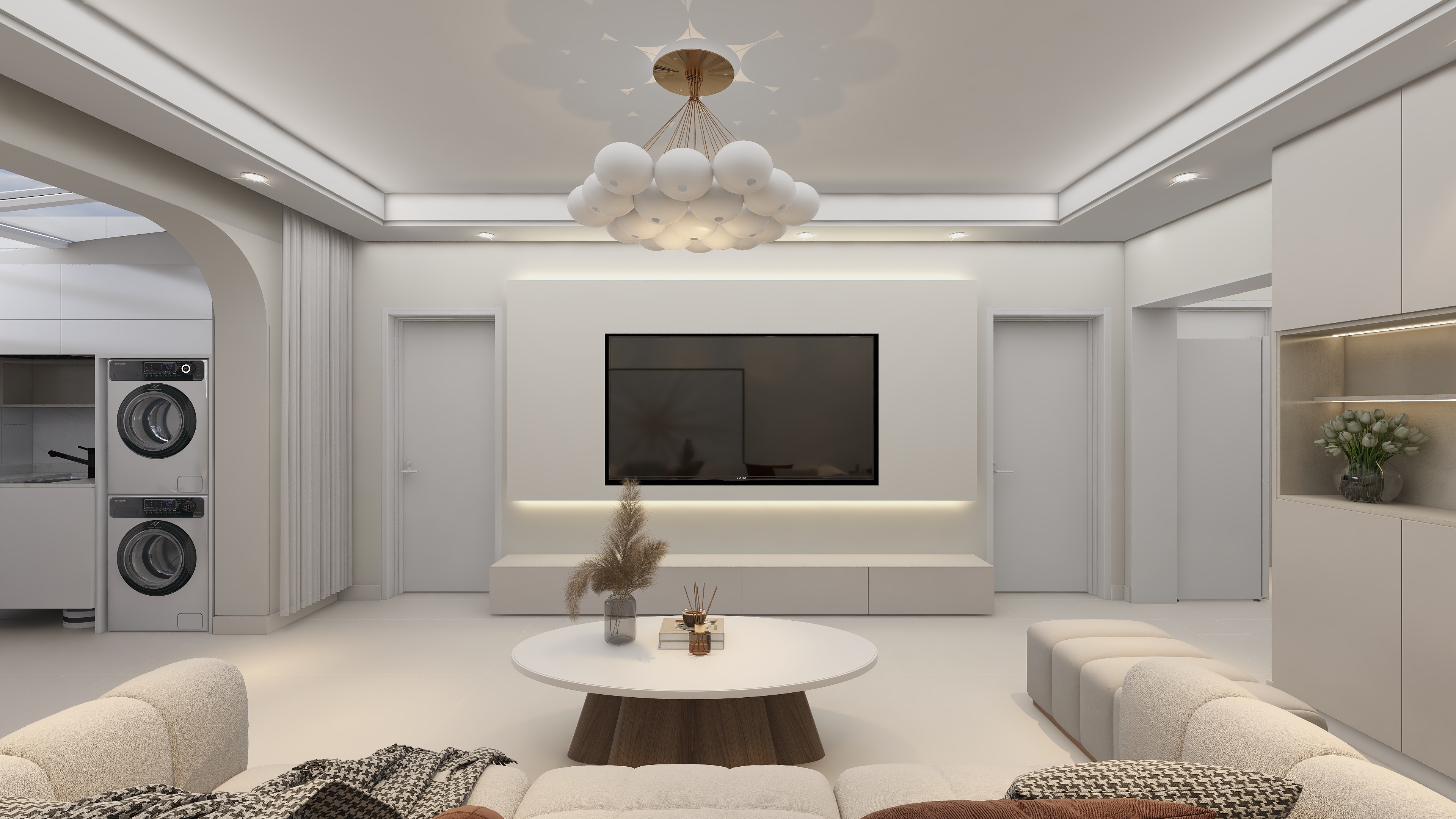 效果图定制13524942650-【奶油风】~三房-装修设计方案