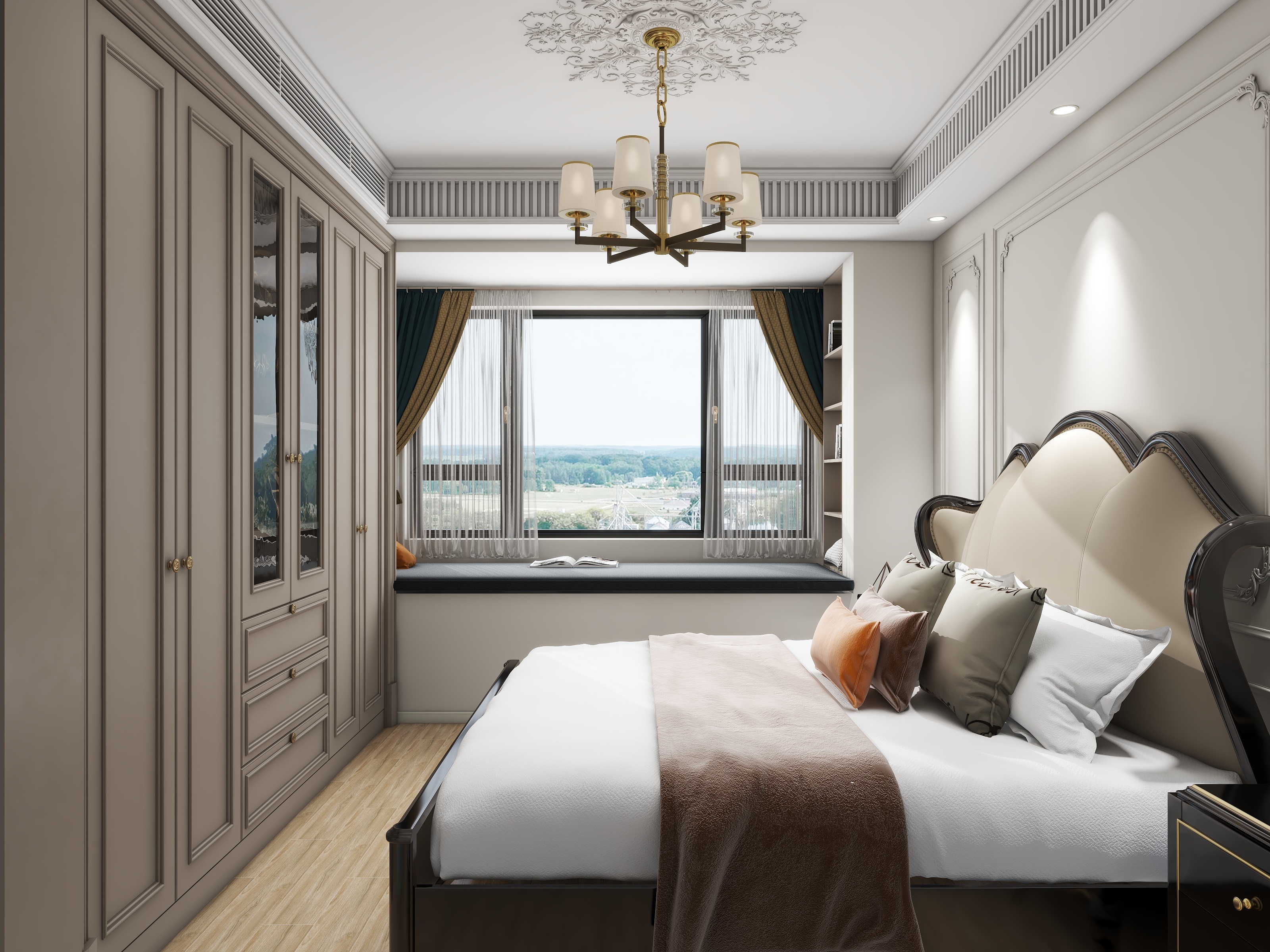 Aleio-中海湖滨世家126㎡1室装修效果图