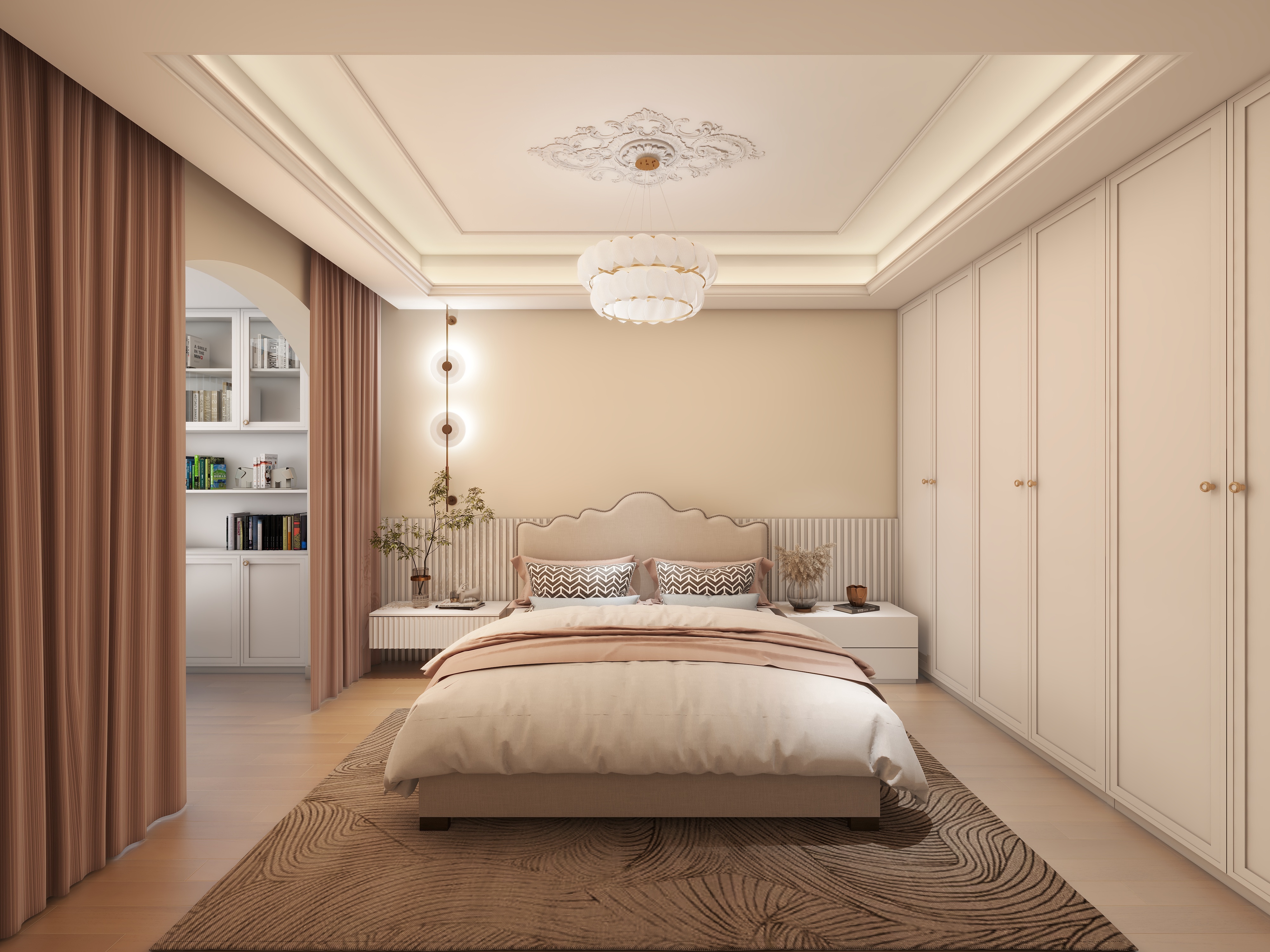 罗云鹤-[馨]优地91㎡3室-简约法式-装修设计方案