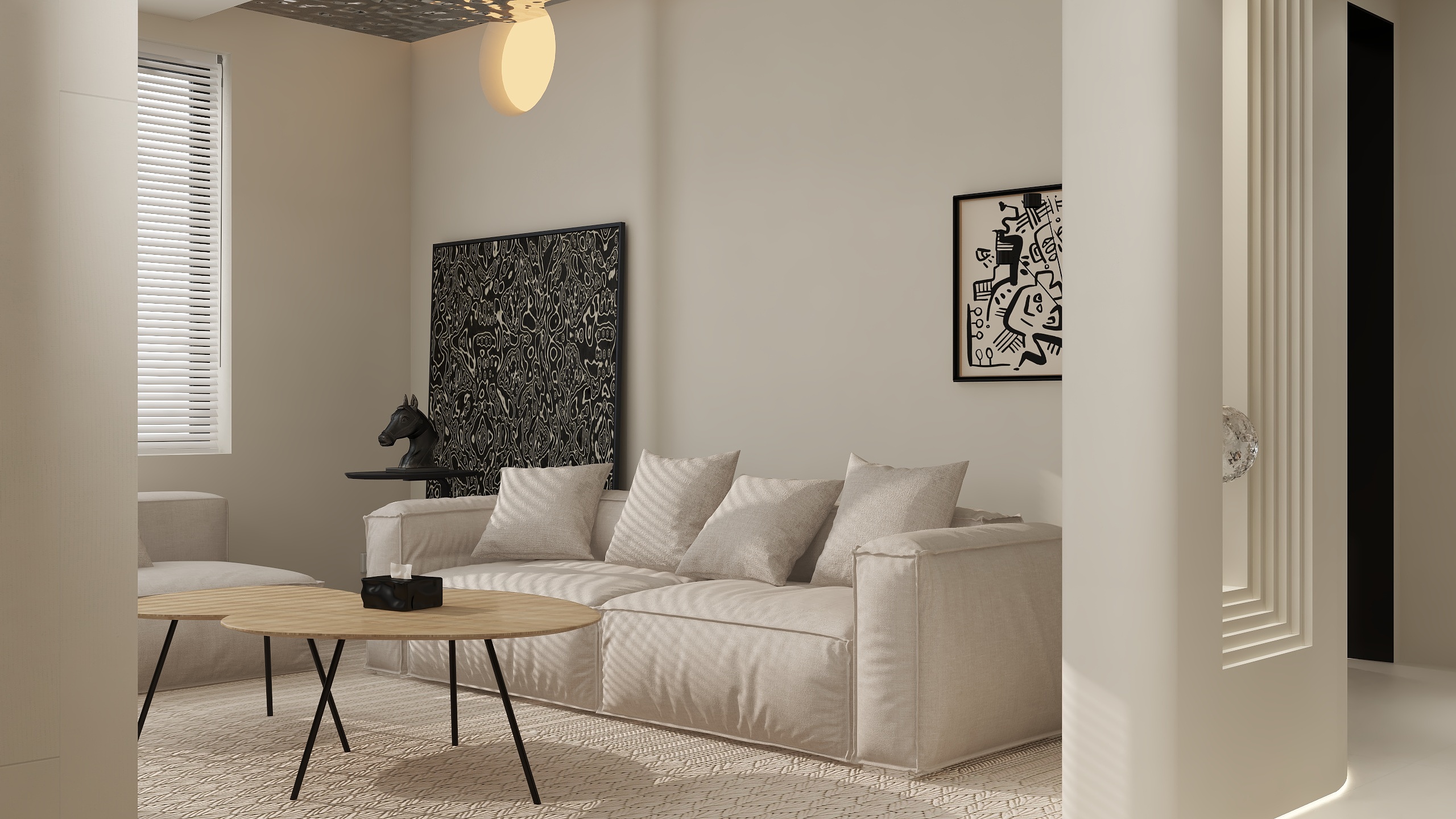 仲照平-现代简约114㎡3室-装修设计方案