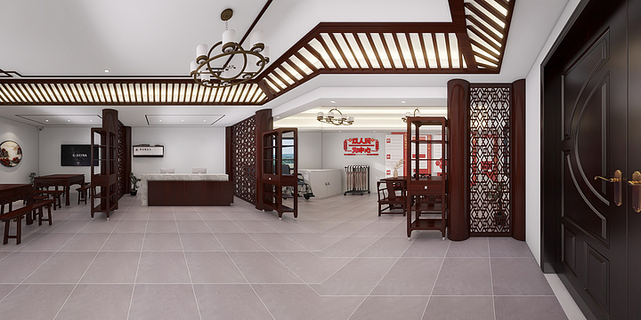 阜宁品清装饰设计-益林游客中心-装修设计方案