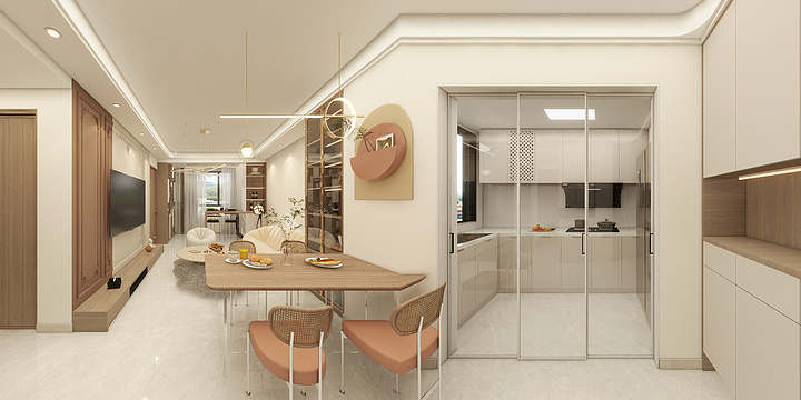 小鹏在做设计-兰州新区揽湖90平米-装修设计方案