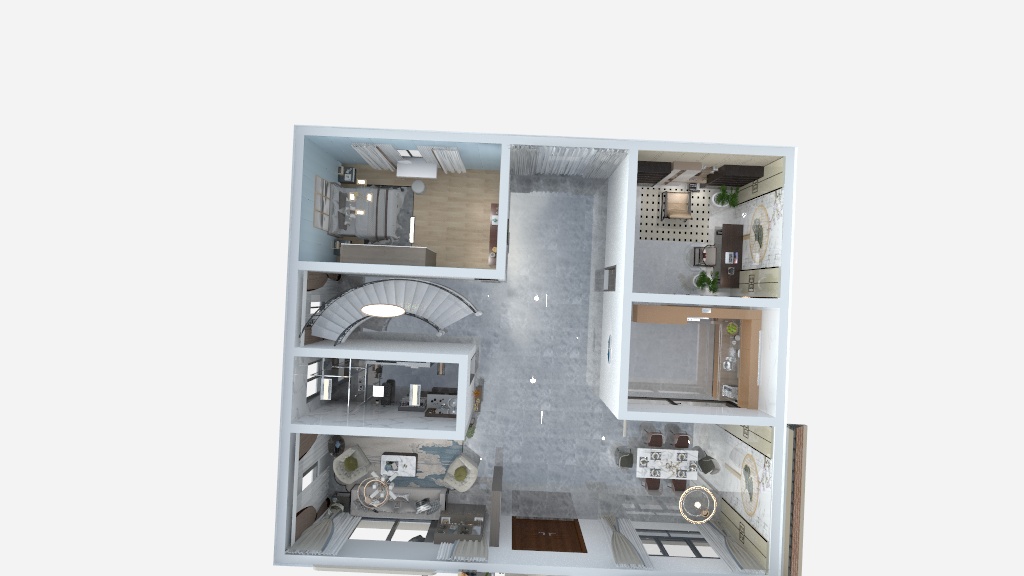 袁侨-二层半小别墅6-装修设计方案