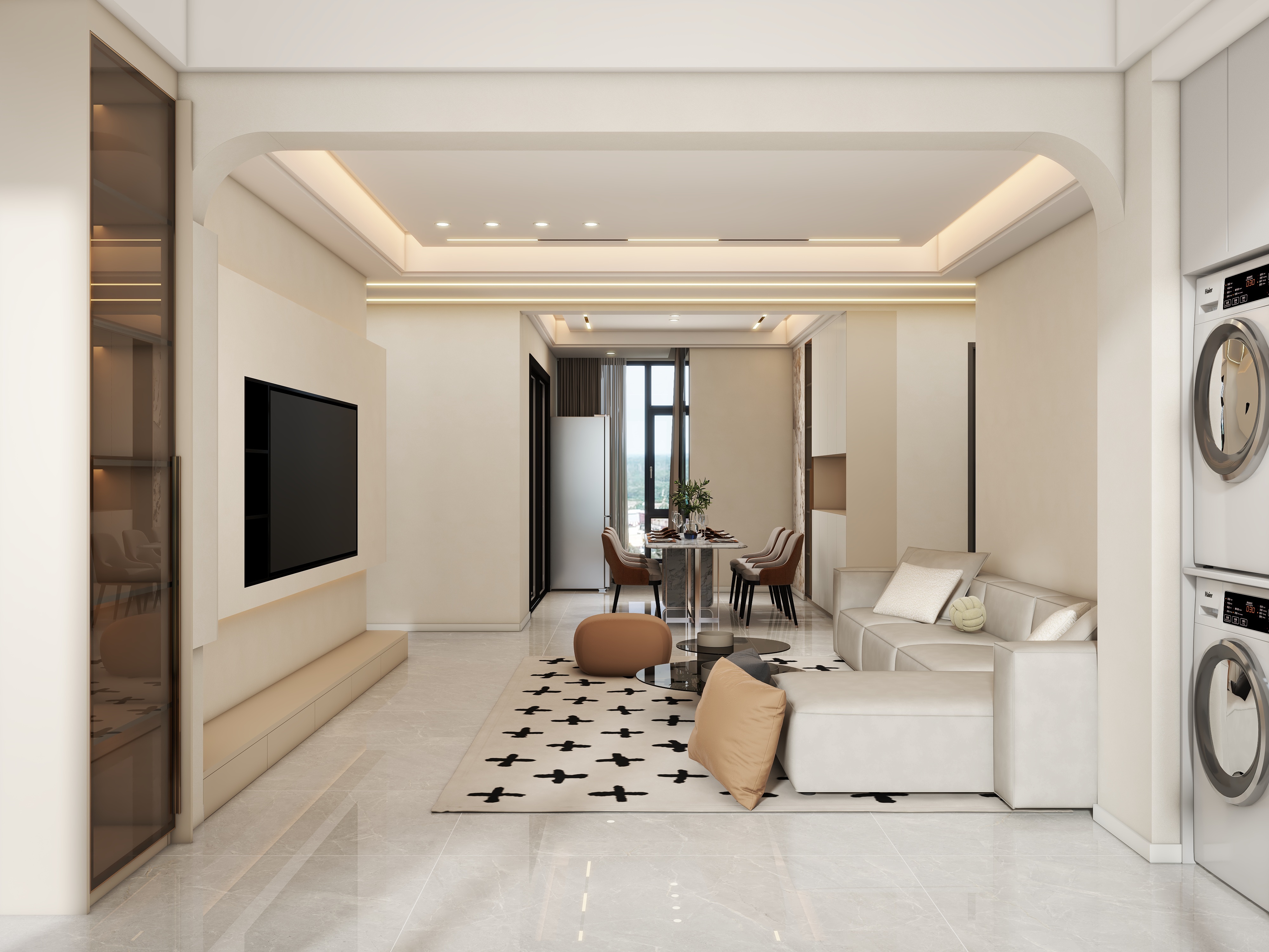 (QM丨DESIGN)-129㎡4室装修效果图