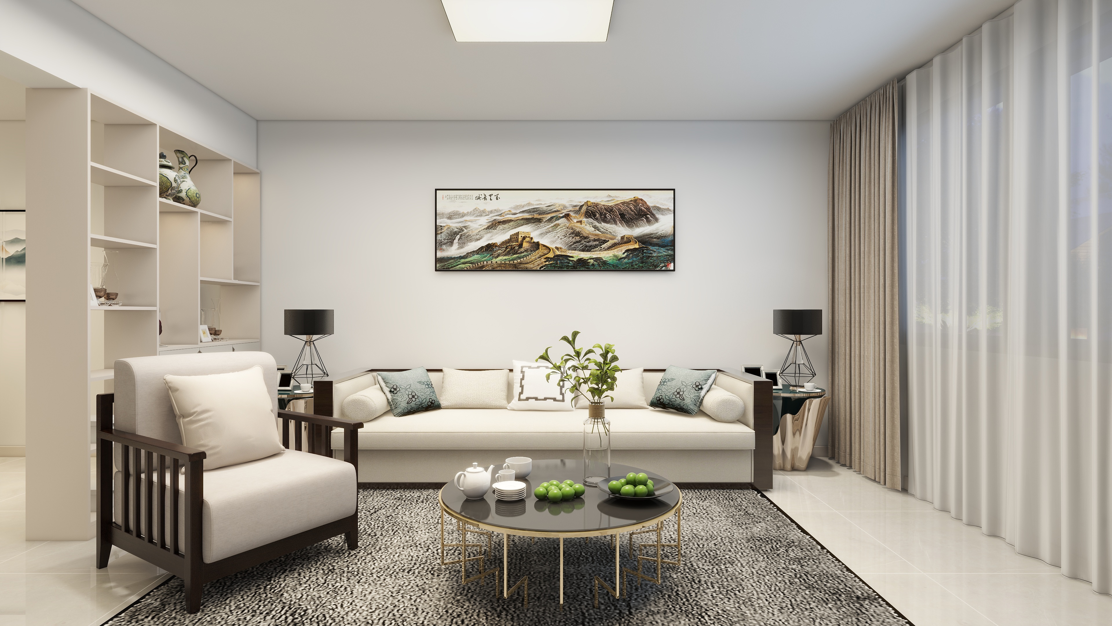 日照慧享家装饰装修与设计-天德商贸小区1号楼2单元101方案2-装修设计方案