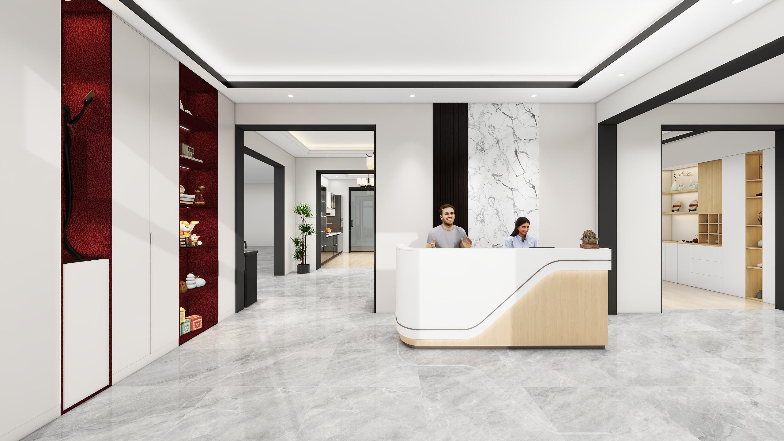 全屋家装私人定制-店内木门展厅-装修设计方案