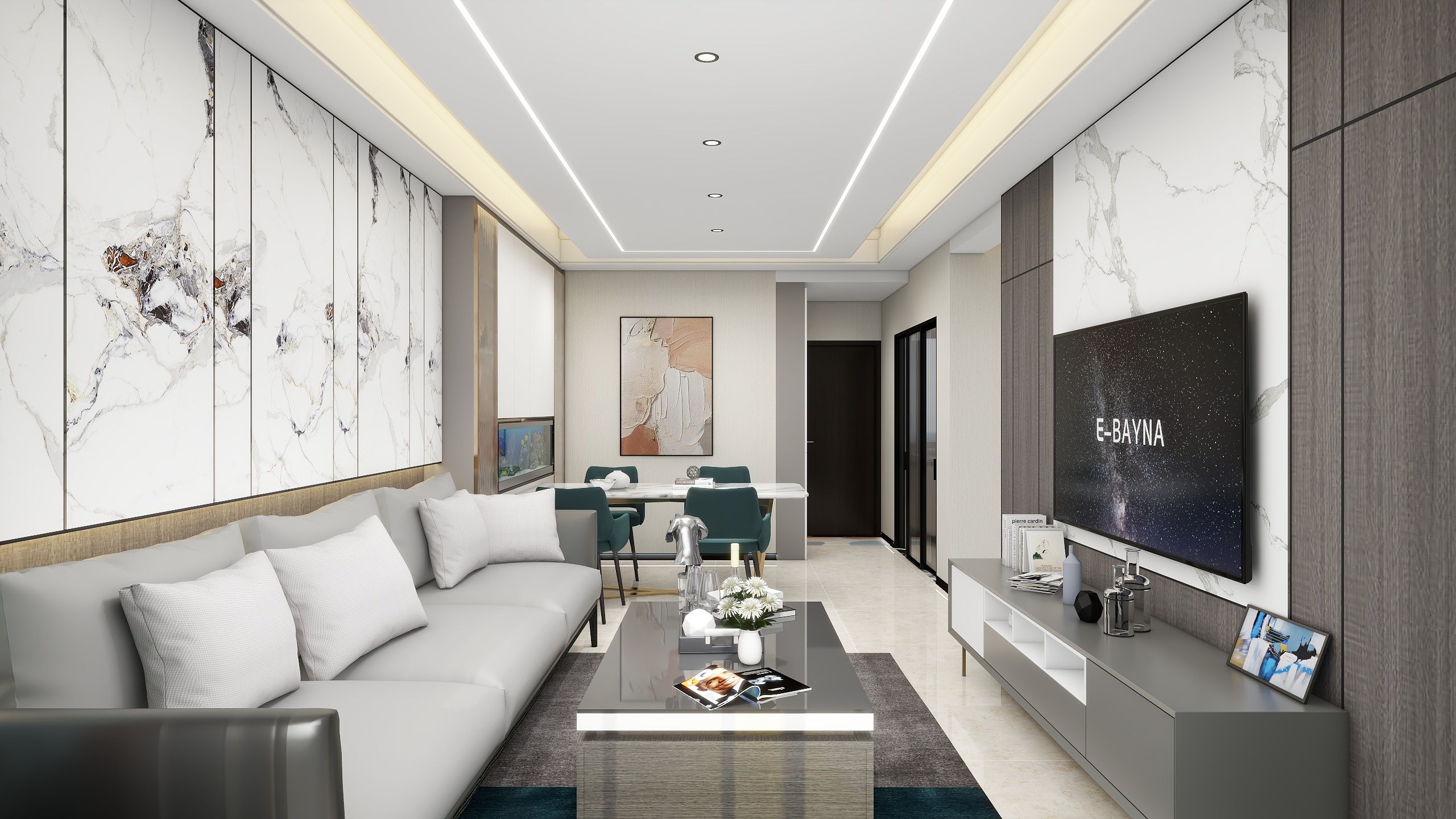 张朋-海德公园81㎡3室-装修设计方案